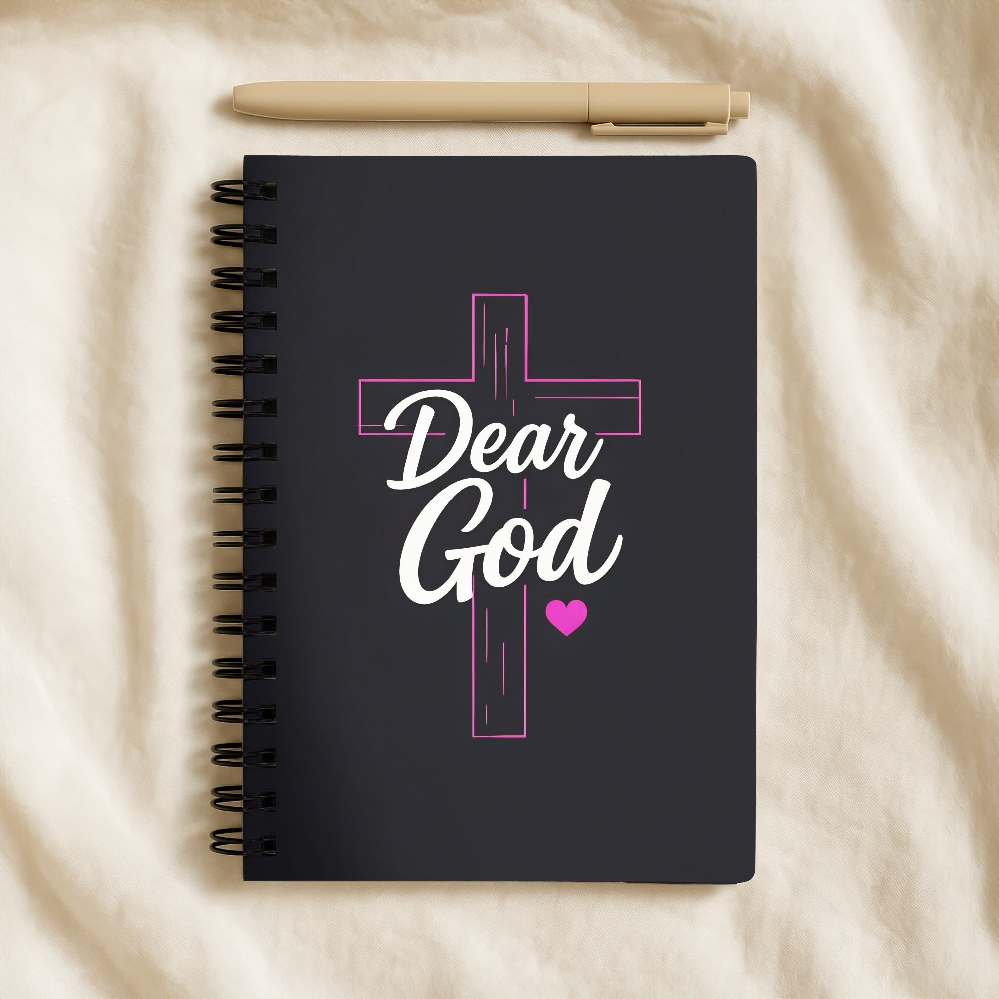 Dear God Prayer Journal Spiral Notebook with Cross Design product thumbnail image Dear God Prayer Journal Spiral Notebook with Cross Design product thumbnail image