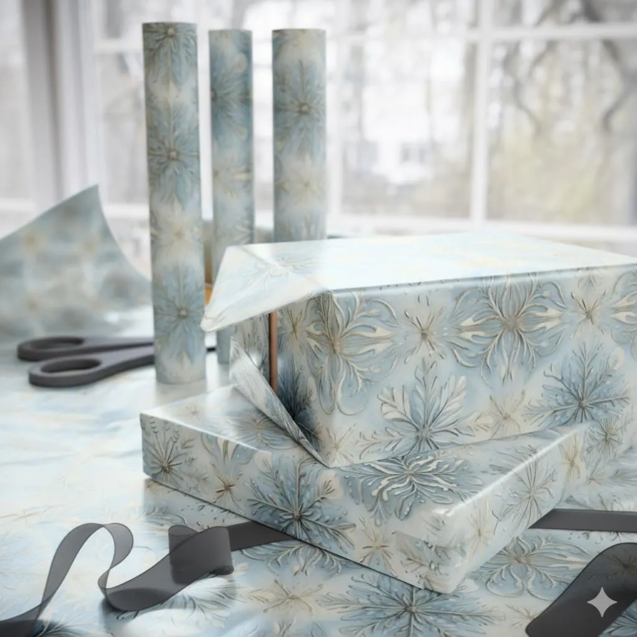 Blue Wrapping Paper