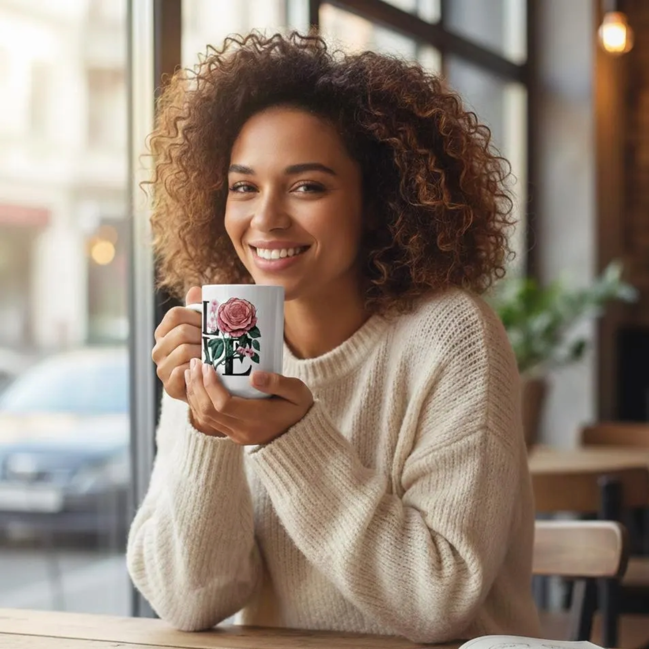 LOVE Floral Typography Mug LOVE Floral Typography Mug