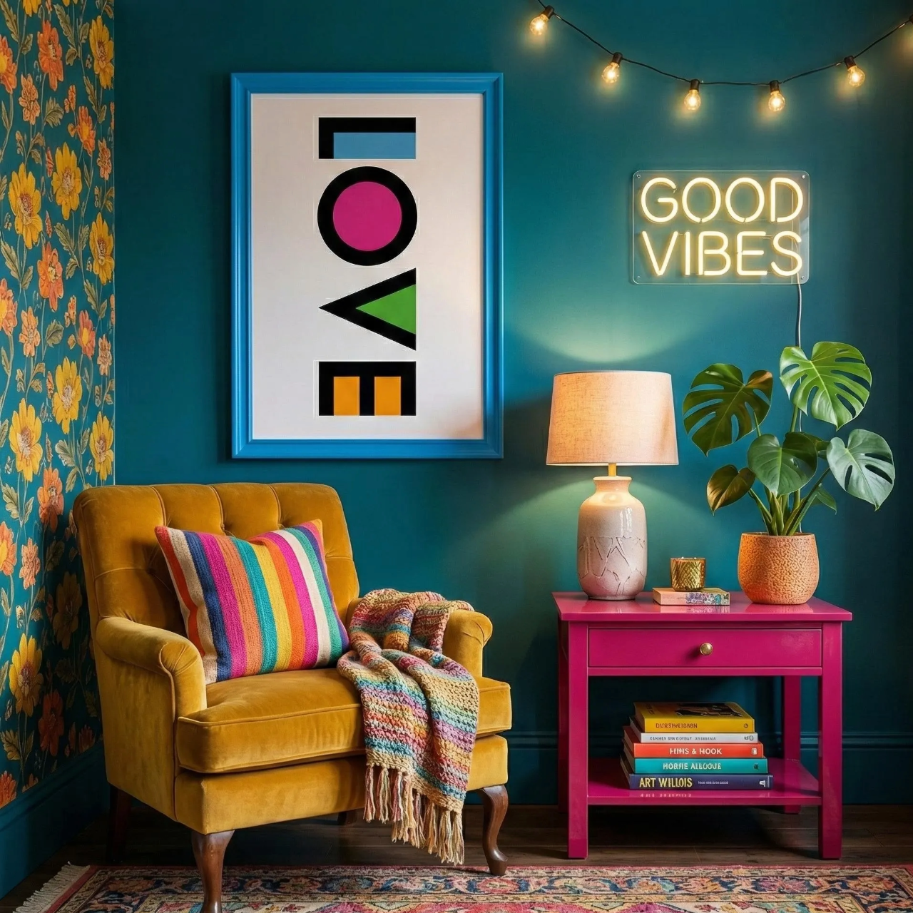 LOVE Geometric Poster