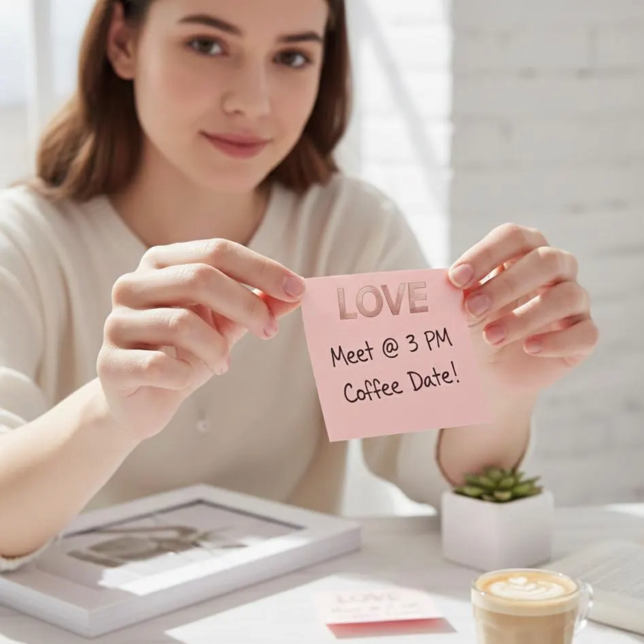 Rose Gold LOVE Note Pad product thumbnail image Rose Gold LOVE Note Pad product thumbnail image