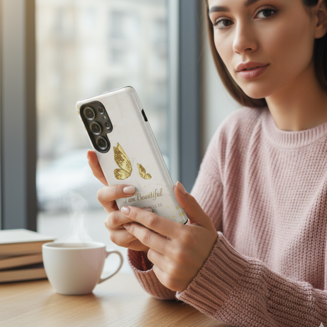 Christian Butterfly Phone Case – “I Am Beautiful” Ecclesiastes 3:11 | Faith-Inspired Protective Case for iPhone, Samsung & Pixel product thumbnail image Christian Butterfly Phone Case – “I Am Beautiful” Ecclesiastes 3:11 | Faith-Inspired Protective Case for iPhone, Samsung & Pixel product thumbnail image