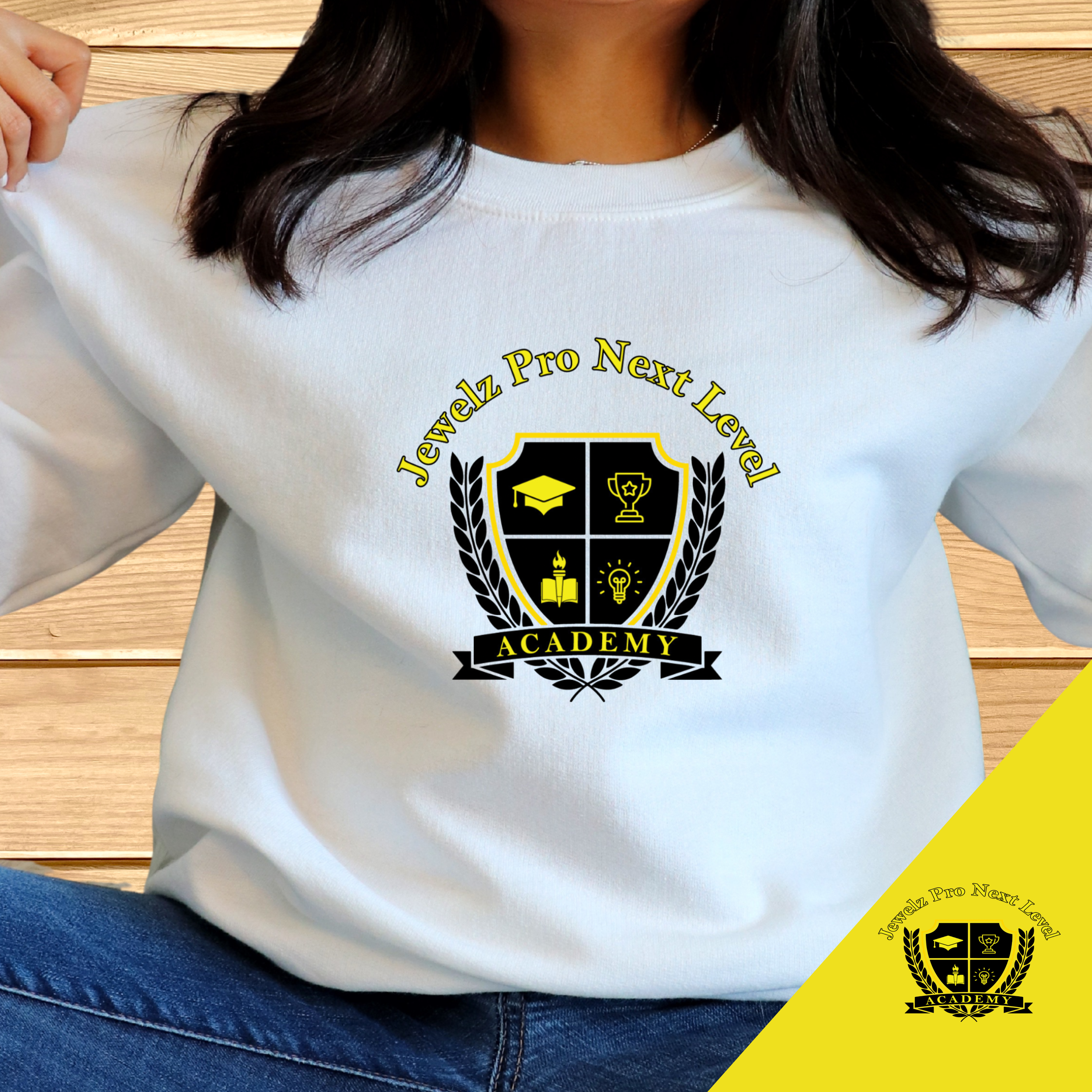 Luxury Relax Academy Crewneck Sweatshirt — Outdoor Cuddle & Study Vibe Luxury Relax Academy Crewneck Sweatshirt — Outdoor Cuddle & Study Vibe