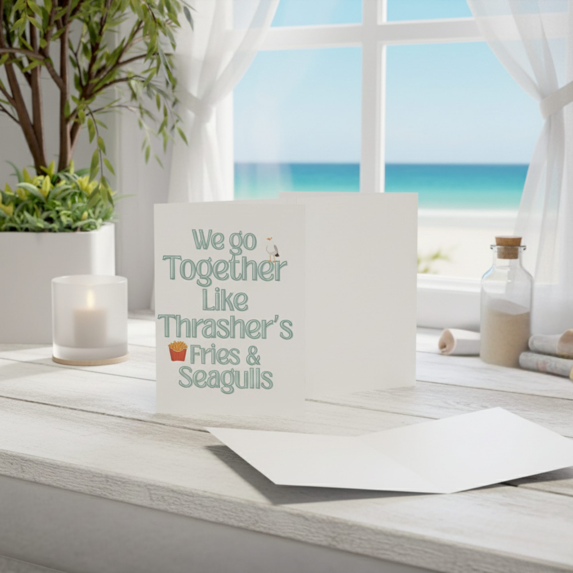 Funny Seagull Valentines Day Card for Couple, We Go Together Like Fries & Seagulls, Anniversary Love Card, Coastal Humor Card product thumbnail image Funny Seagull Valentines Day Card for Couple, We Go Together Like Fries & Seagulls, Anniversary Love Card, Coastal Humor Card product thumbnail image