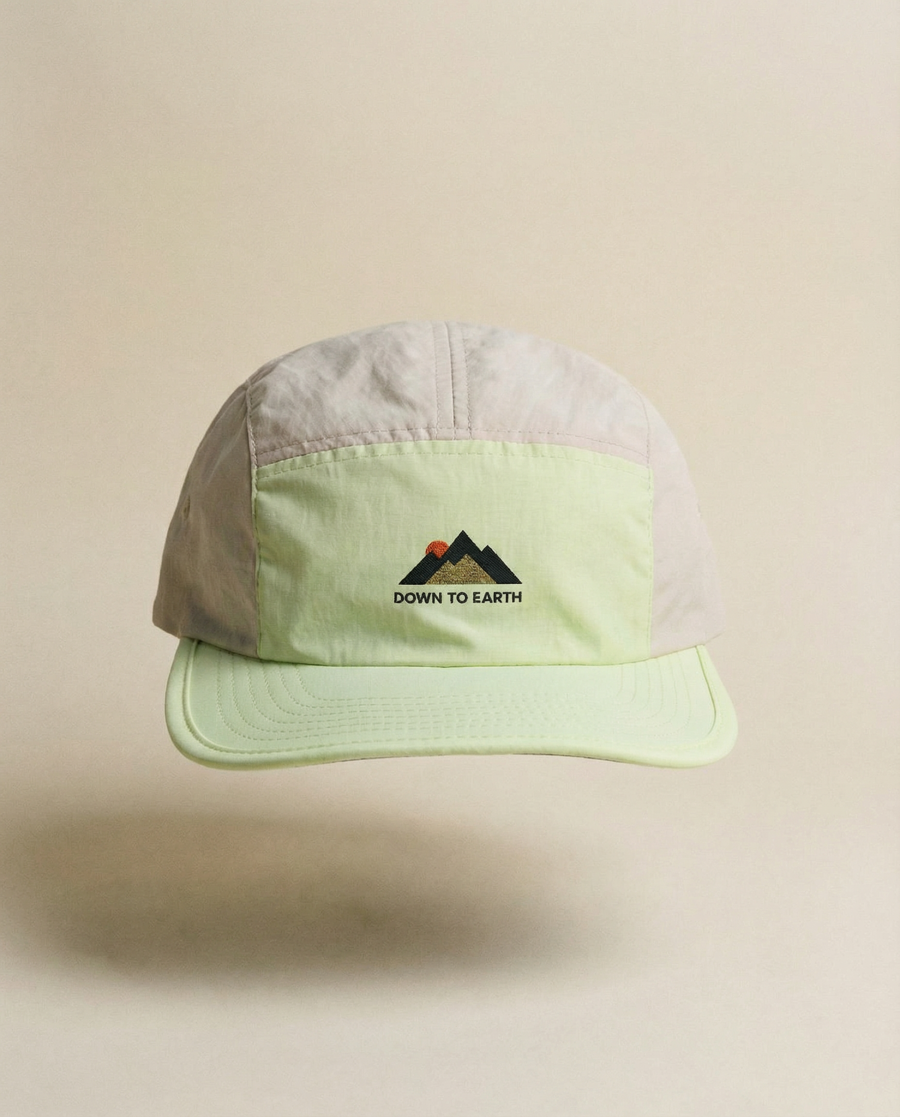 Down to Earth Mountain Sun Logo Cap β Two-Tone Nylon ποΈ product thumbnail image Down to Earth Mountain Sun Logo Cap β Two-Tone Nylon ποΈ product thumbnail image