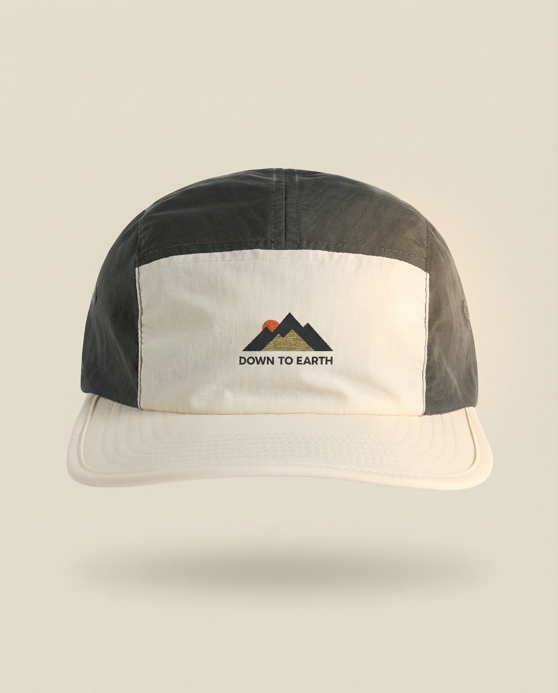 Down to Earth Mountain Sun Logo Cap β Two-Tone Nylon ποΈ product thumbnail image Down to Earth Mountain Sun Logo Cap β Two-Tone Nylon ποΈ product thumbnail image