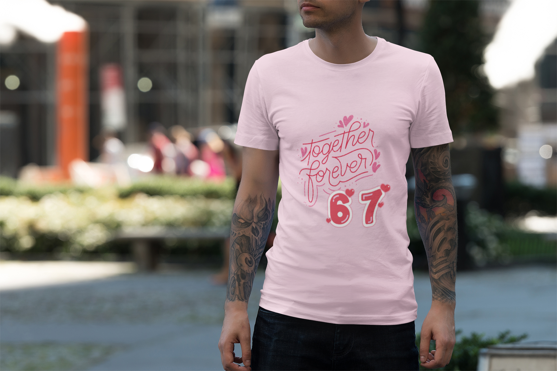 Together Forever 6, 7 T-Shirt- VALENTINE "6 7 "TEE product thumbnail image