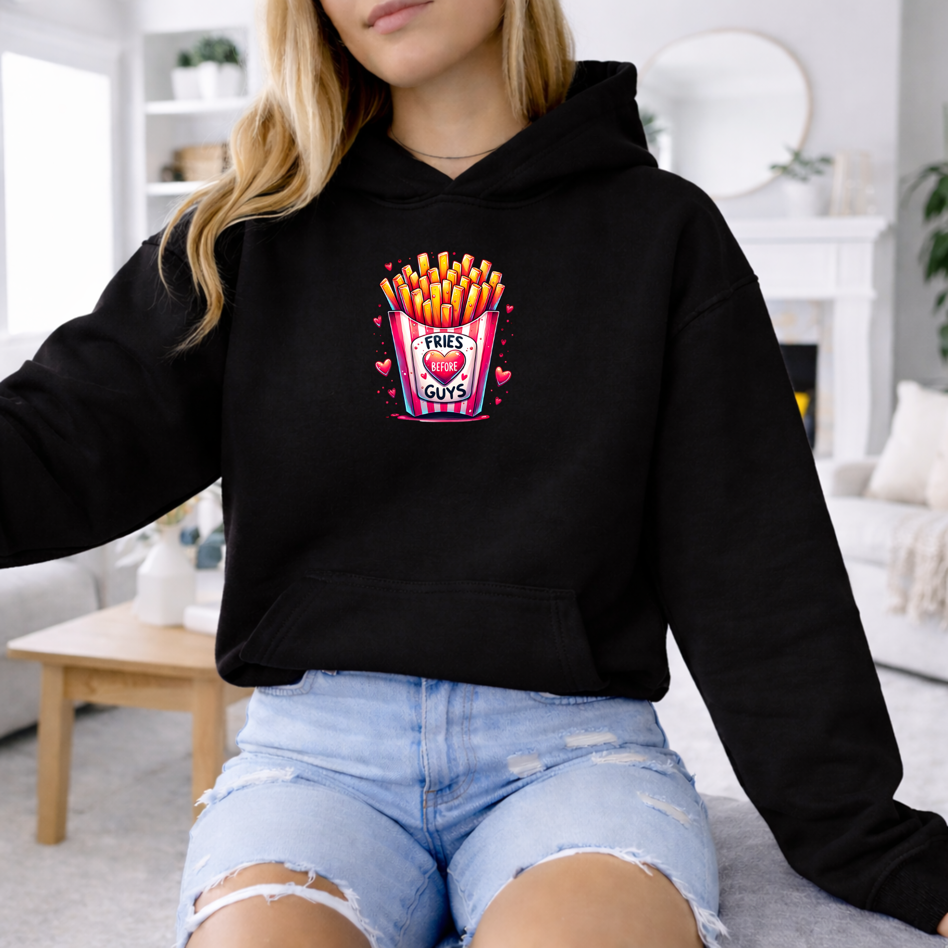 Fries Before Guys Hoodie product thumbnail image