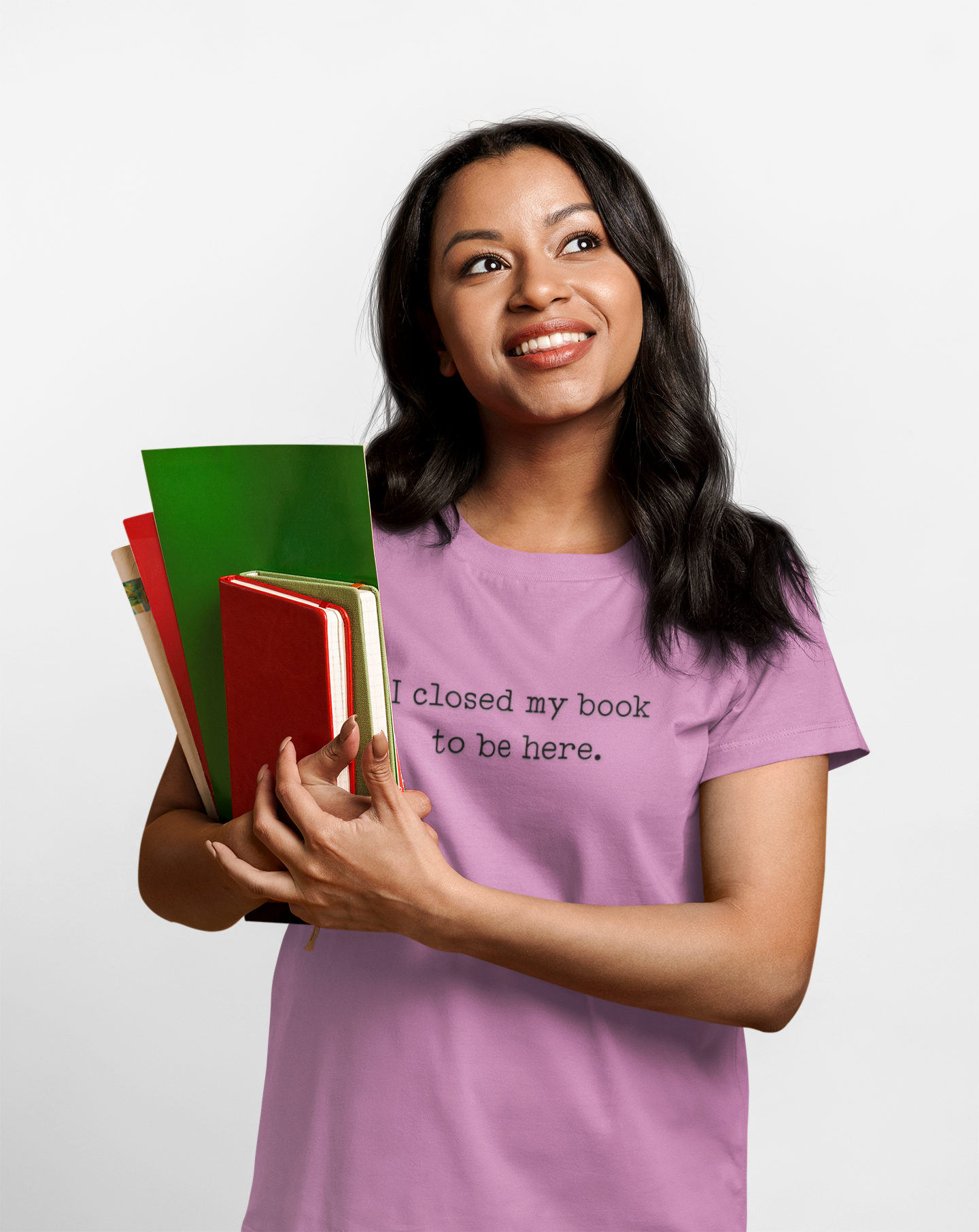 Book Lover T-Shirt — “I closed my book to be here.” Literary Tee for Readers product thumbnail image Book Lover T-Shirt — “I closed my book to be here.” Literary Tee for Readers product thumbnail image
