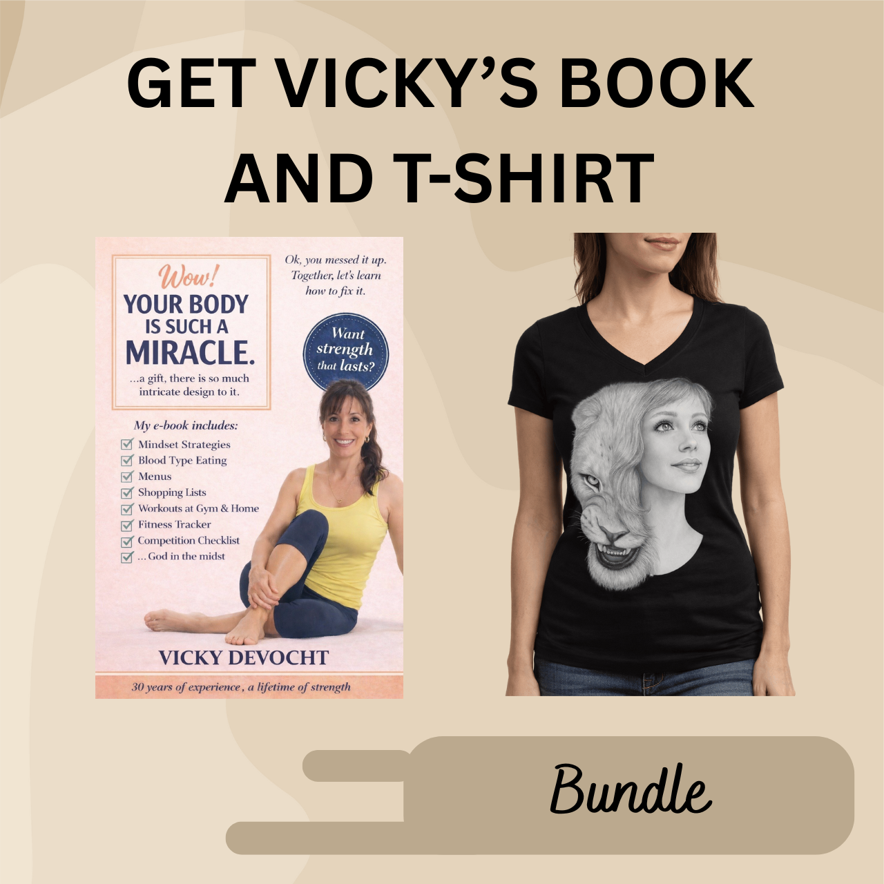 SUPER DEAL! Vicky's Book + Limited Custom Design Rachel's Story Cotton Tee