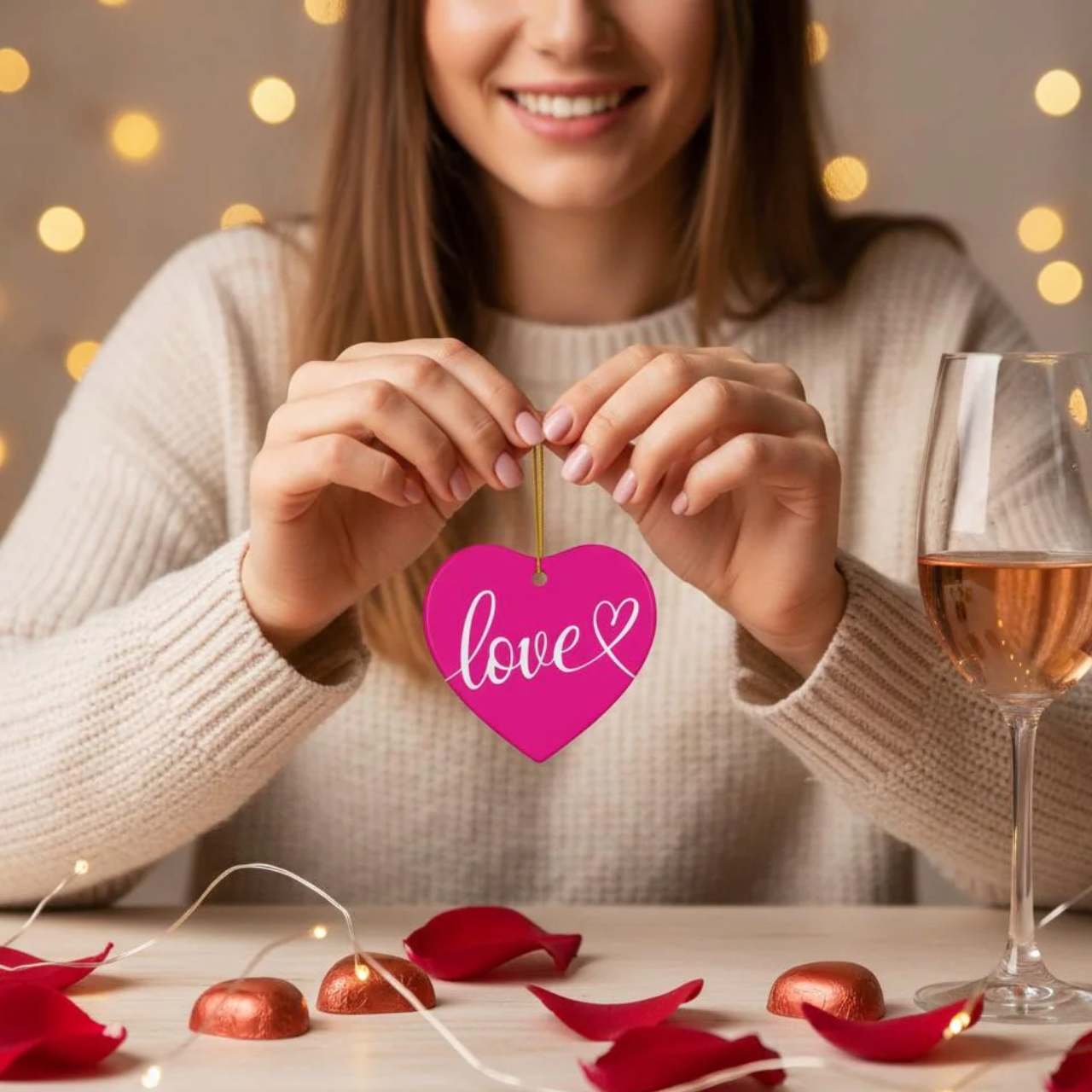 Love Heart Ceramic Ornament product thumbnail image Love Heart Ceramic Ornament product thumbnail image