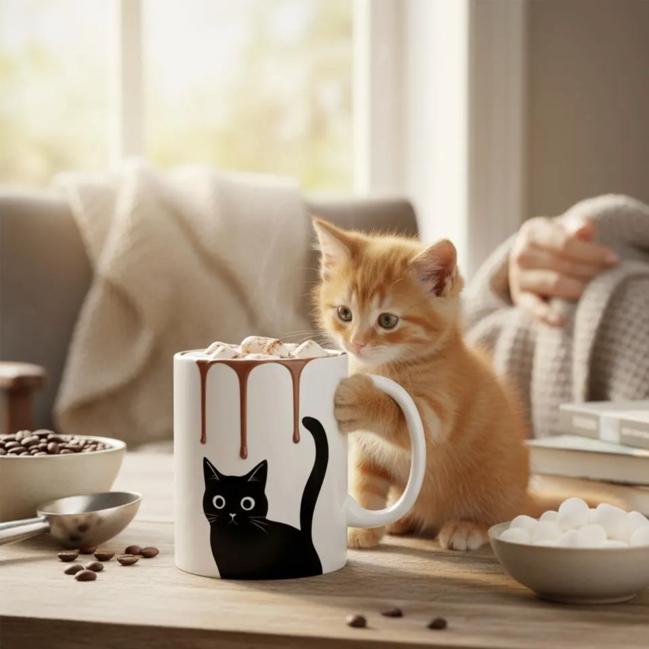 Black Cat Tail Ceramic Mug product thumbnail image Black Cat Tail Ceramic Mug product thumbnail image