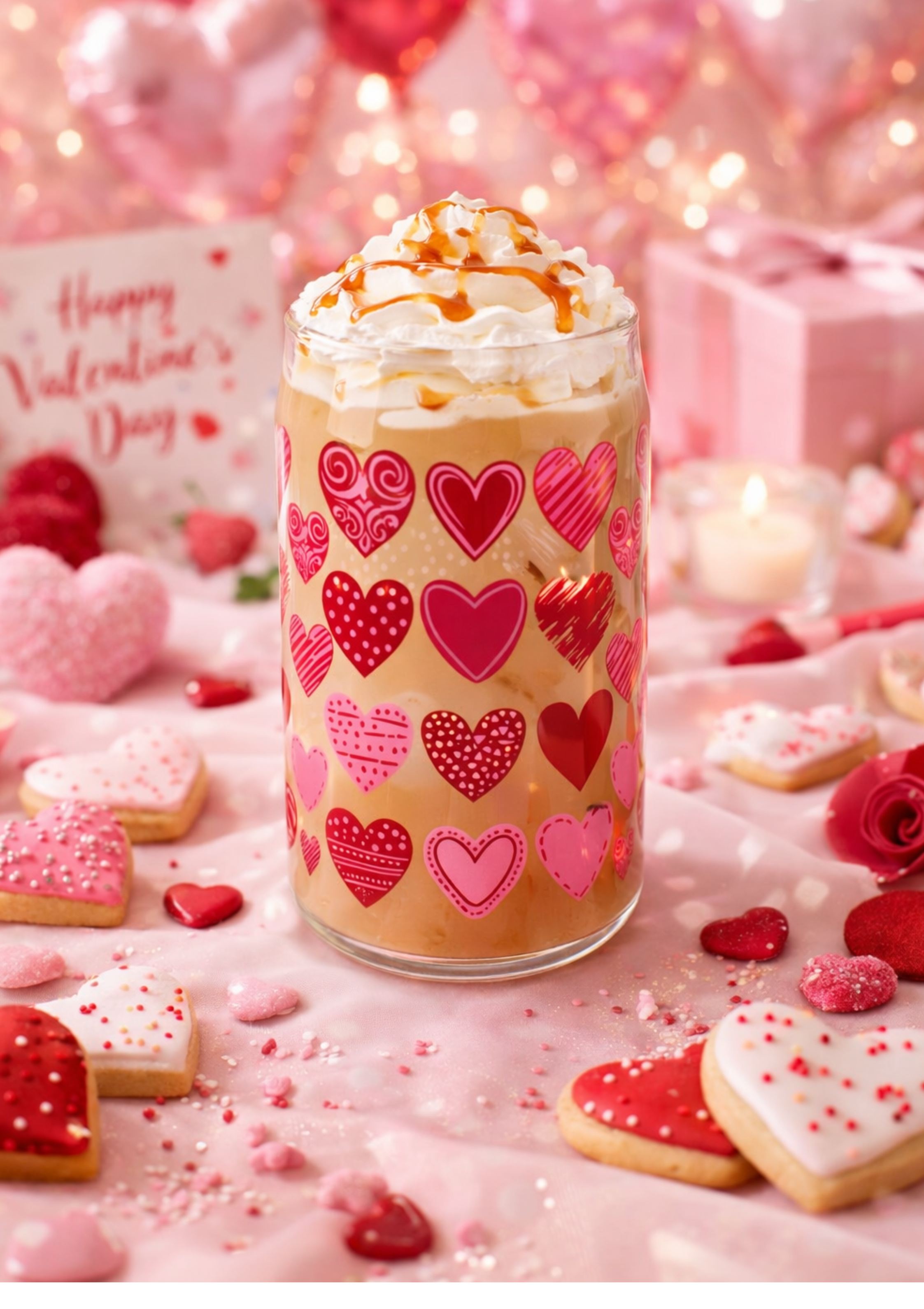 Valentine’s Day Loving Cup — 16oz Sipper Glass (She Loves You) product thumbnail image