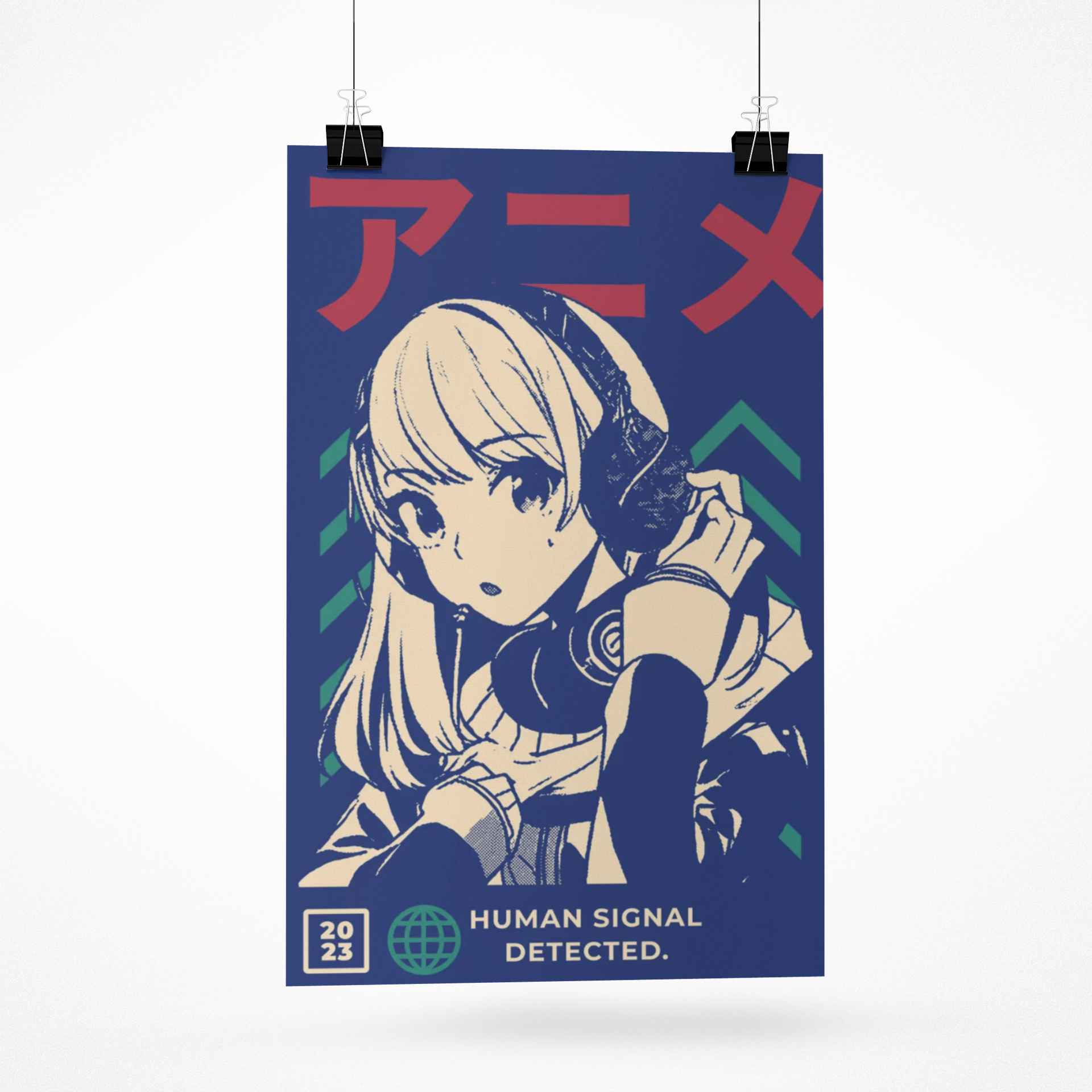 GENGA Girl Crewneck Sweatshirt — 'System Listening' Retro Vaporwave Youth Pullover product thumbnail image GENGA Girl Crewneck Sweatshirt — 'System Listening' Retro Vaporwave Youth Pullover product thumbnail image