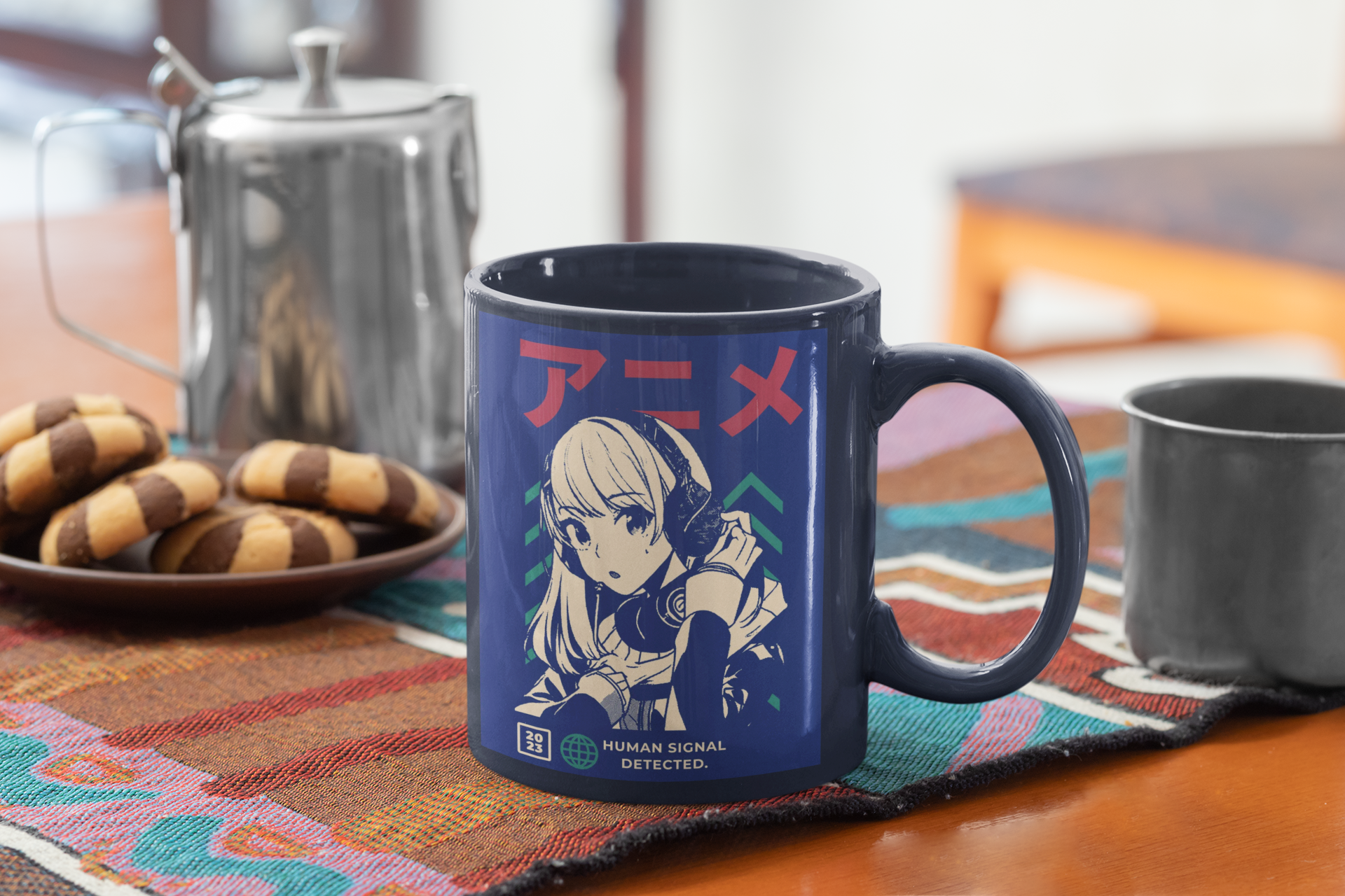 GENGA Girl Crewneck Sweatshirt — 'System Listening' Retro Vaporwave Youth Pullover product thumbnail image GENGA Girl Crewneck Sweatshirt — 'System Listening' Retro Vaporwave Youth Pullover product thumbnail image