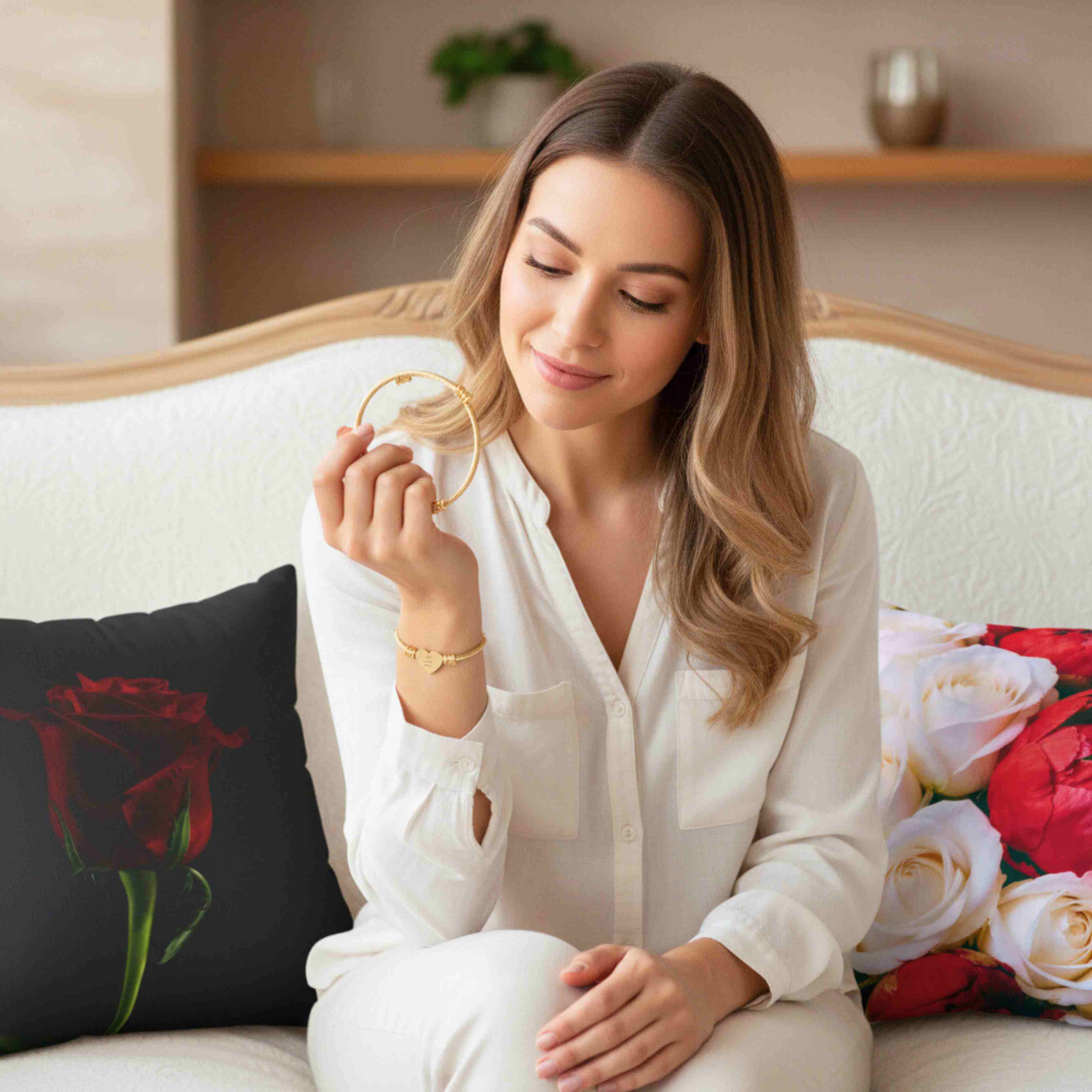 Engravable Heart Cuff Bracelet | The Beloved Collection | Personalized Silver Wire Bangle for Women product thumbnail image Engravable Heart Cuff Bracelet | The Beloved Collection | Personalized Silver Wire Bangle for Women product thumbnail image