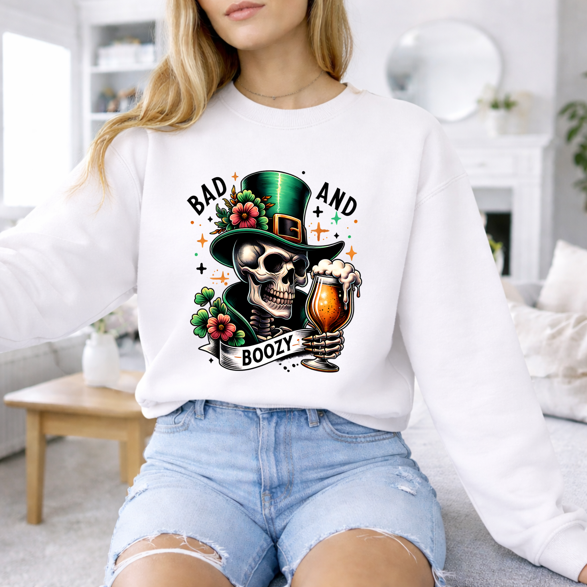Bad and Boozy Sweatshirt product thumbnail image Bad and Boozy Sweatshirt product thumbnail image