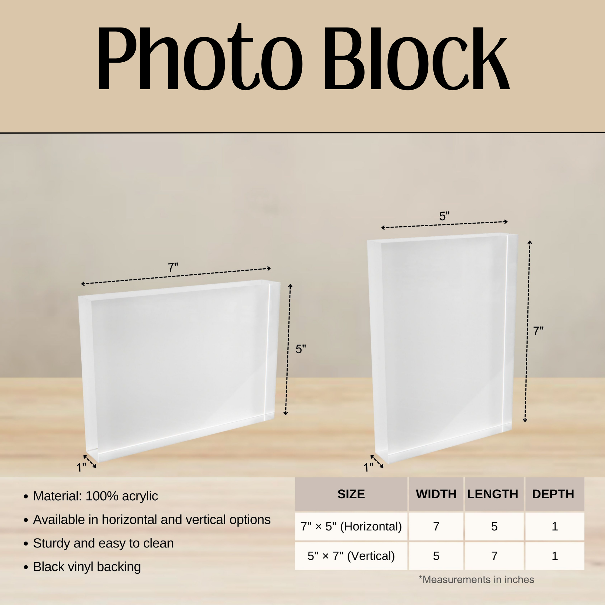 Custom 3D Acrylic Photo Block, Personalized Valentines Day Gift for Couples, Anniversary Keepsake, Wedding or Bridal Shower Gift product thumbnail image