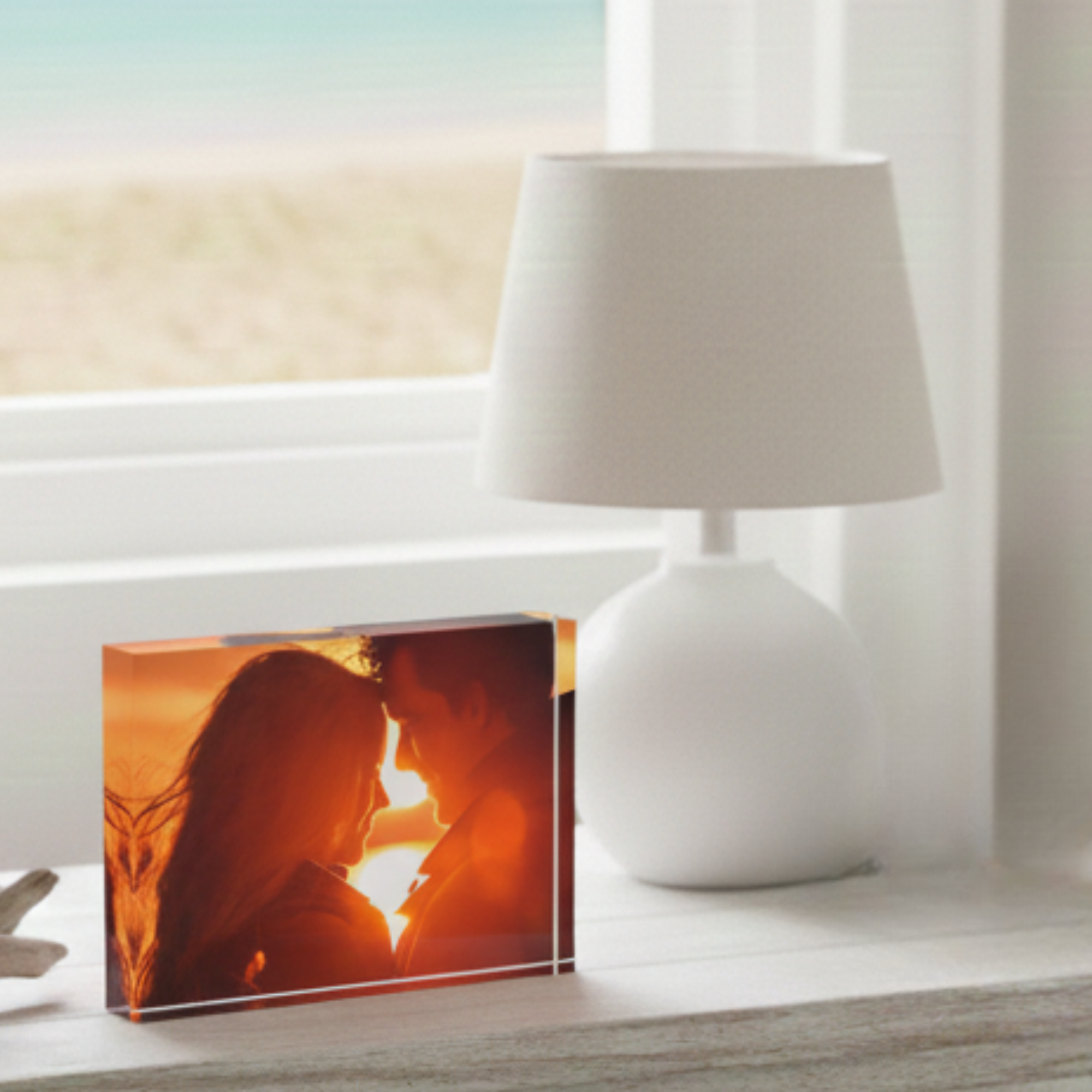 Custom 3D Acrylic Photo Block, Personalized Valentines Day Gift for Couples, Anniversary Keepsake, Wedding or Bridal Shower Gift product thumbnail image