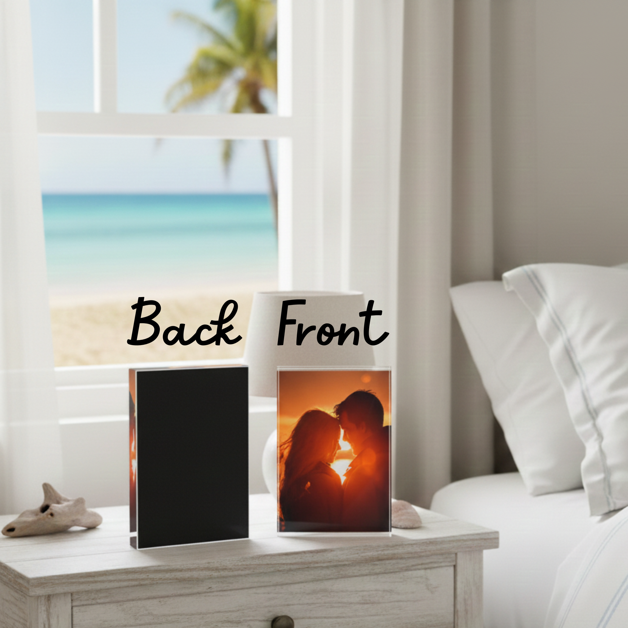 Custom 3D Acrylic Photo Block, Personalized Valentines Day Gift for Couples, Anniversary Keepsake, Wedding or Bridal Shower Gift product thumbnail image