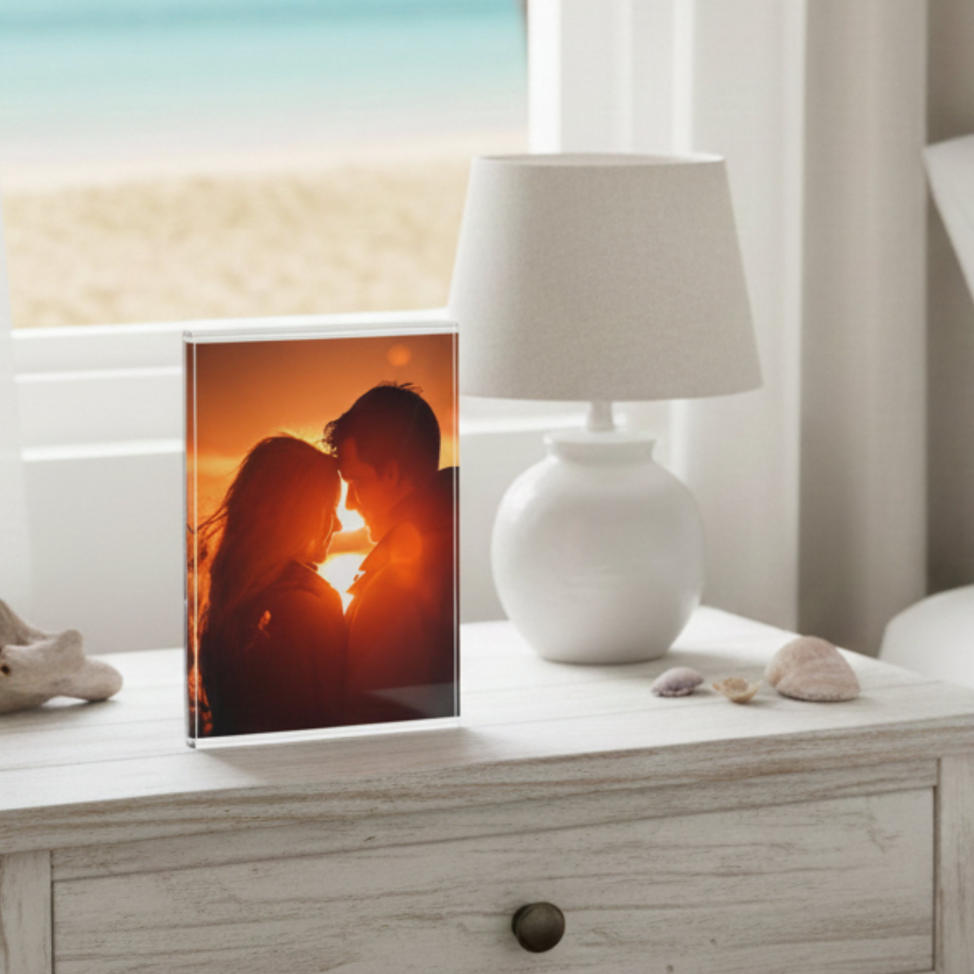 Custom 3D Acrylic Photo Block, Personalized Valentines Day Gift for Couples, Anniversary Keepsake, Wedding or Bridal Shower Gift product thumbnail image