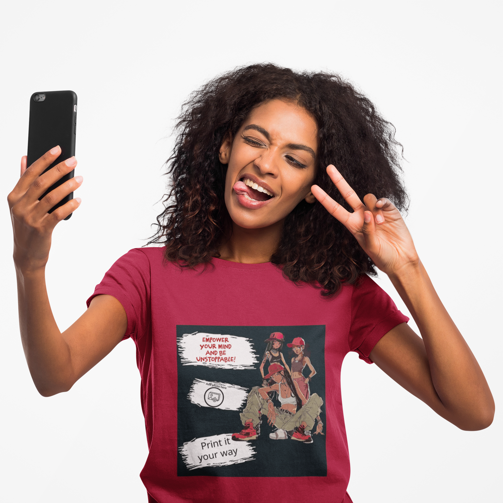 Customizable EMPOWER T-Shirt — Retro Graphic Tee product thumbnail image Customizable EMPOWER T-Shirt — Retro Graphic Tee product thumbnail image