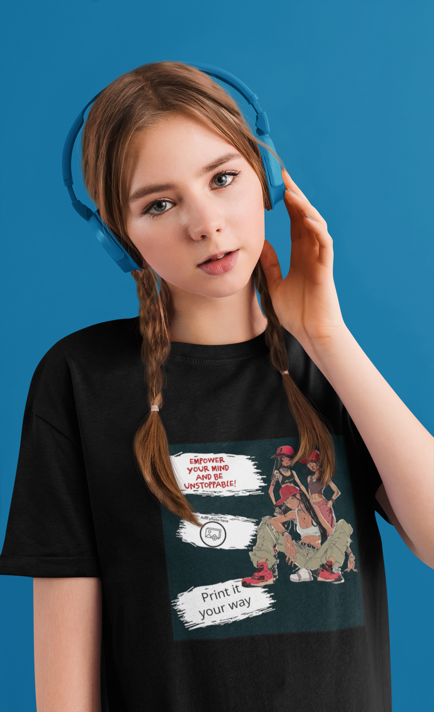 Customizable EMPOWER T-Shirt — Retro Graphic Tee product thumbnail image