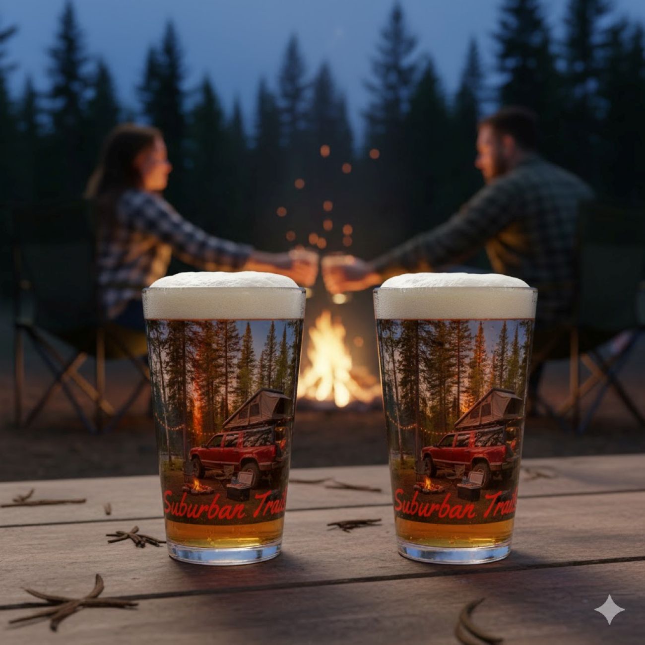 Suburban Trails 16oz Glass