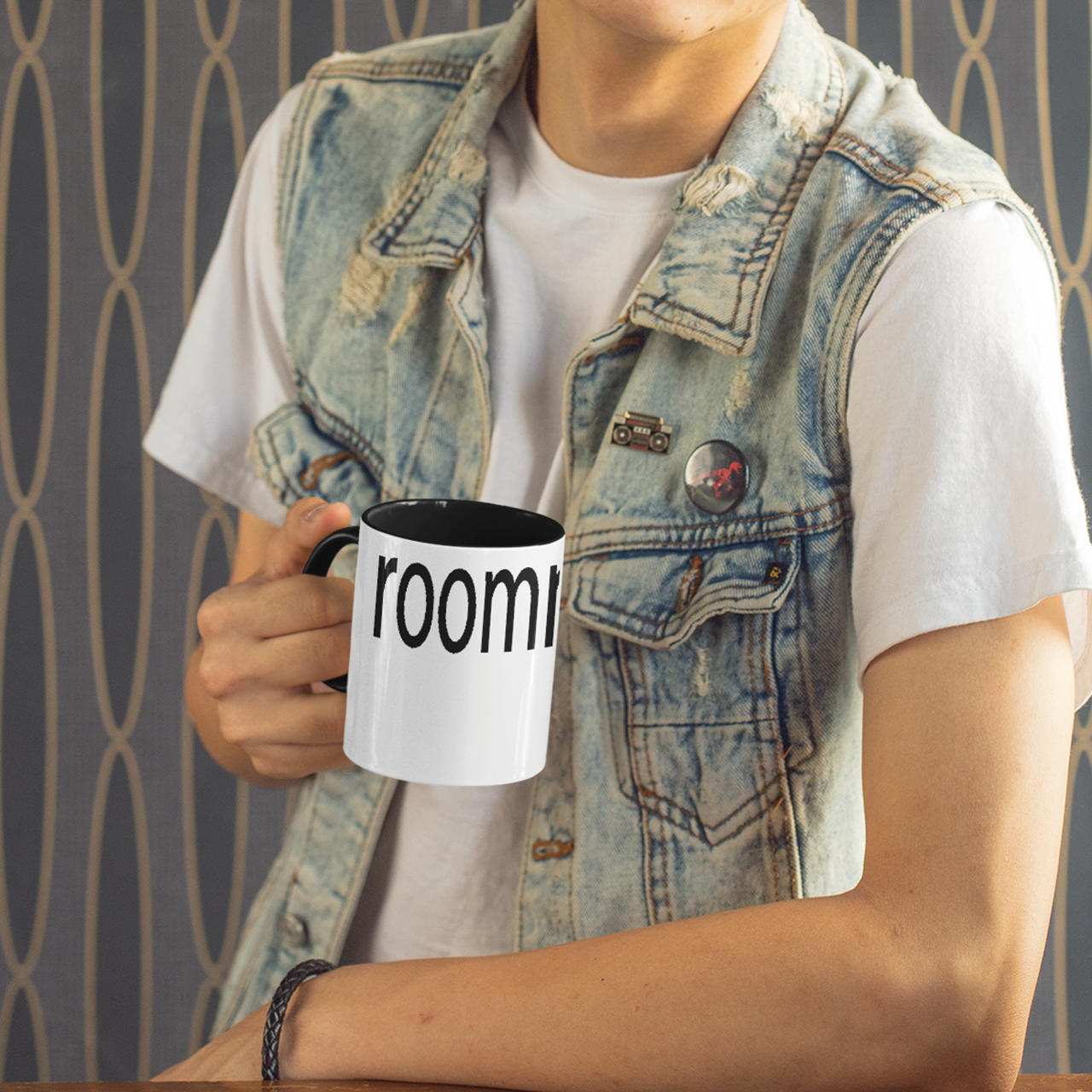 Coffee Mug — Minimalist "roommates." Accent Ceramic Mug (11/15oz) product thumbnail image Coffee Mug — Minimalist "roommates." Accent Ceramic Mug (11/15oz) product thumbnail image