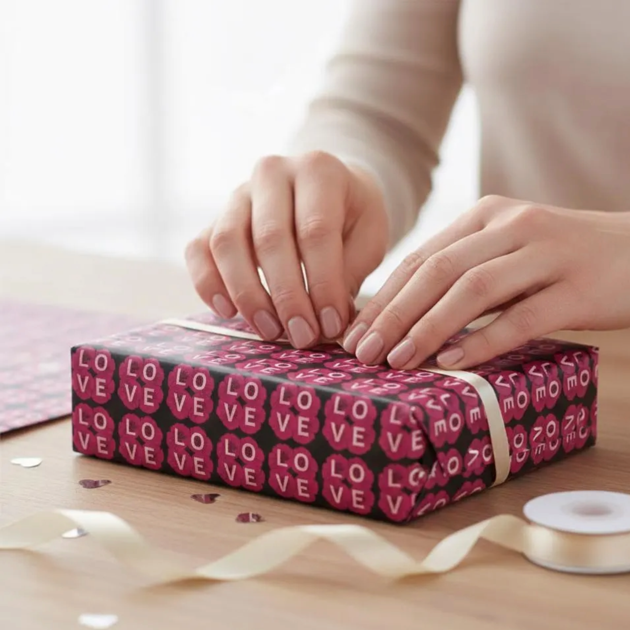 LOVE Heart Gift Wrap Paper product thumbnail image LOVE Heart Gift Wrap Paper product thumbnail image