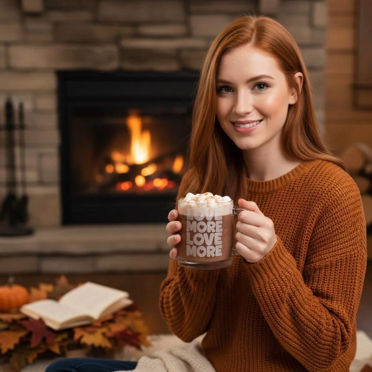 Love More Glass Coffee Mug product thumbnail image Love More Glass Coffee Mug product thumbnail image