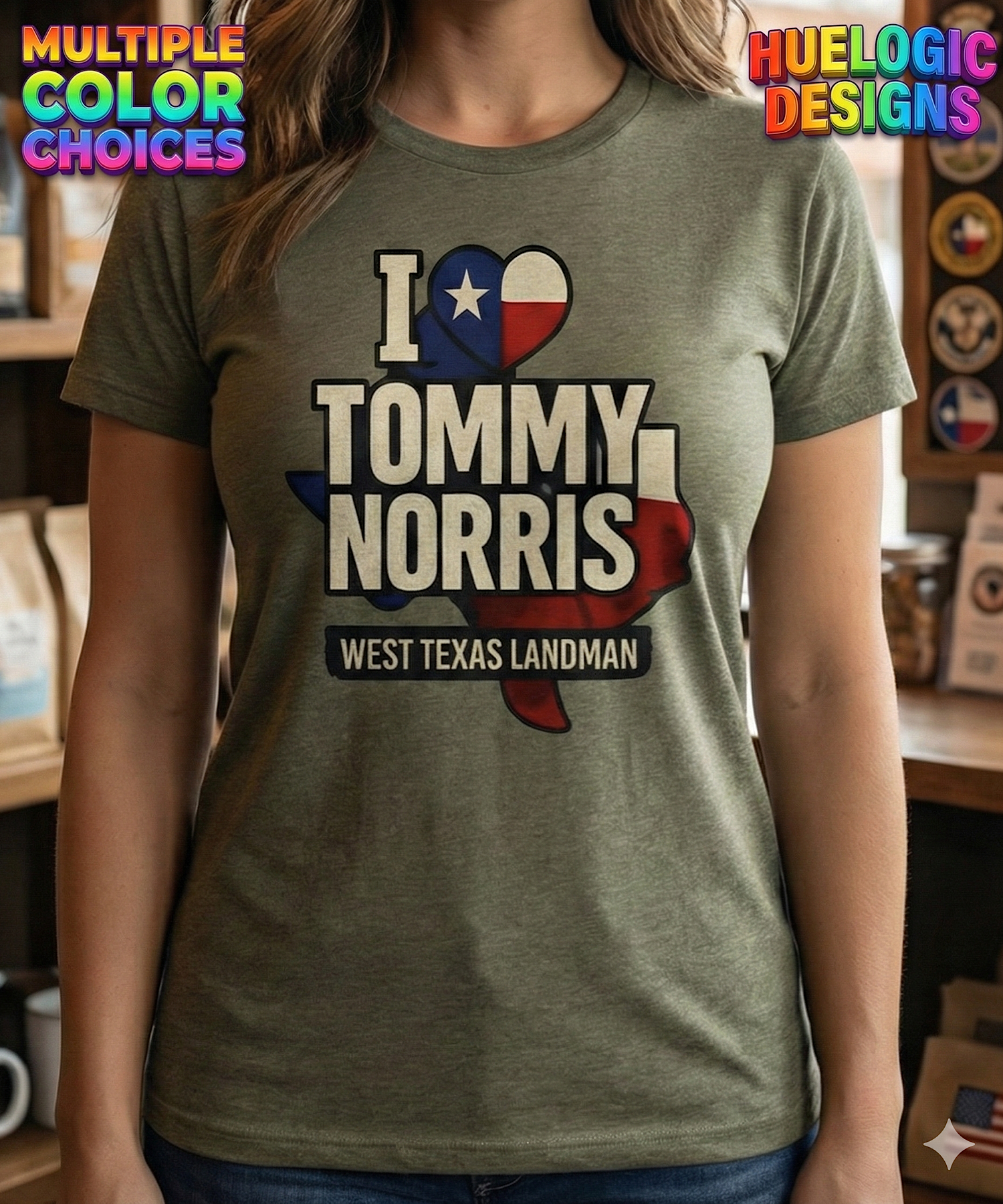 Landman TV I ❤️ Tommy Norris Shirt | Patch Cafe M-Tex Texas Oil Billy Bob Tee product thumbnail image Landman TV I ❤️ Tommy Norris Shirt | Patch Cafe M-Tex Texas Oil Billy Bob Tee product thumbnail image