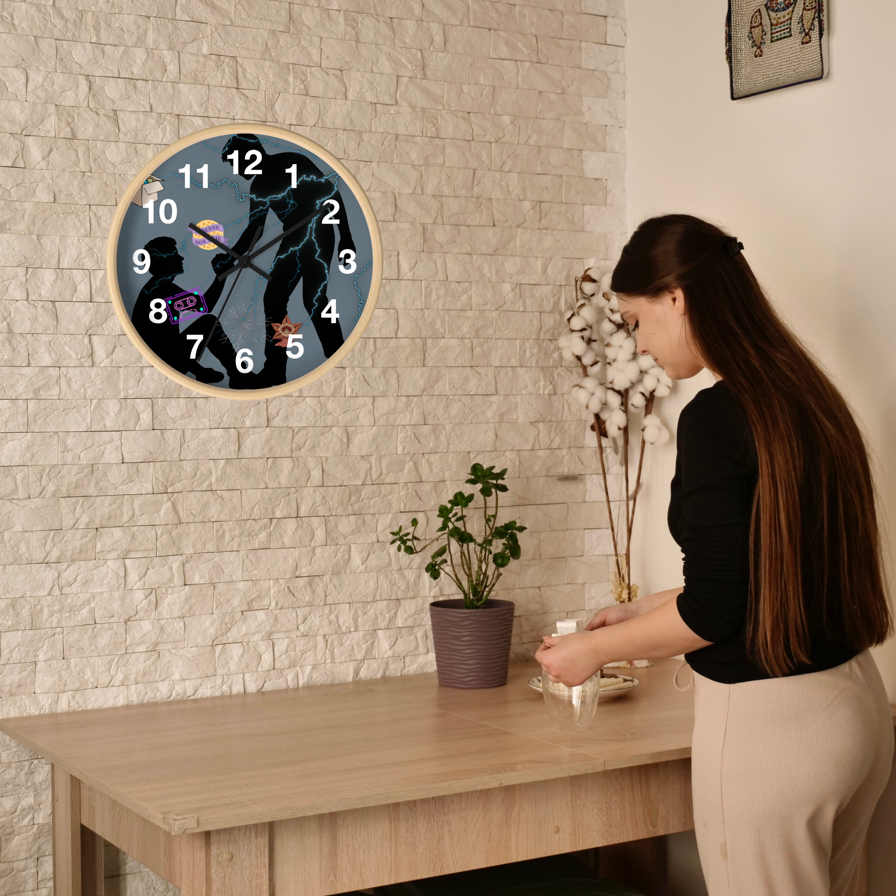 Stranger Things Wall Clock – Will & Mike Upside Down Neon Retro Horror Decor product thumbnail image Stranger Things Wall Clock – Will & Mike Upside Down Neon Retro Horror Decor product thumbnail image