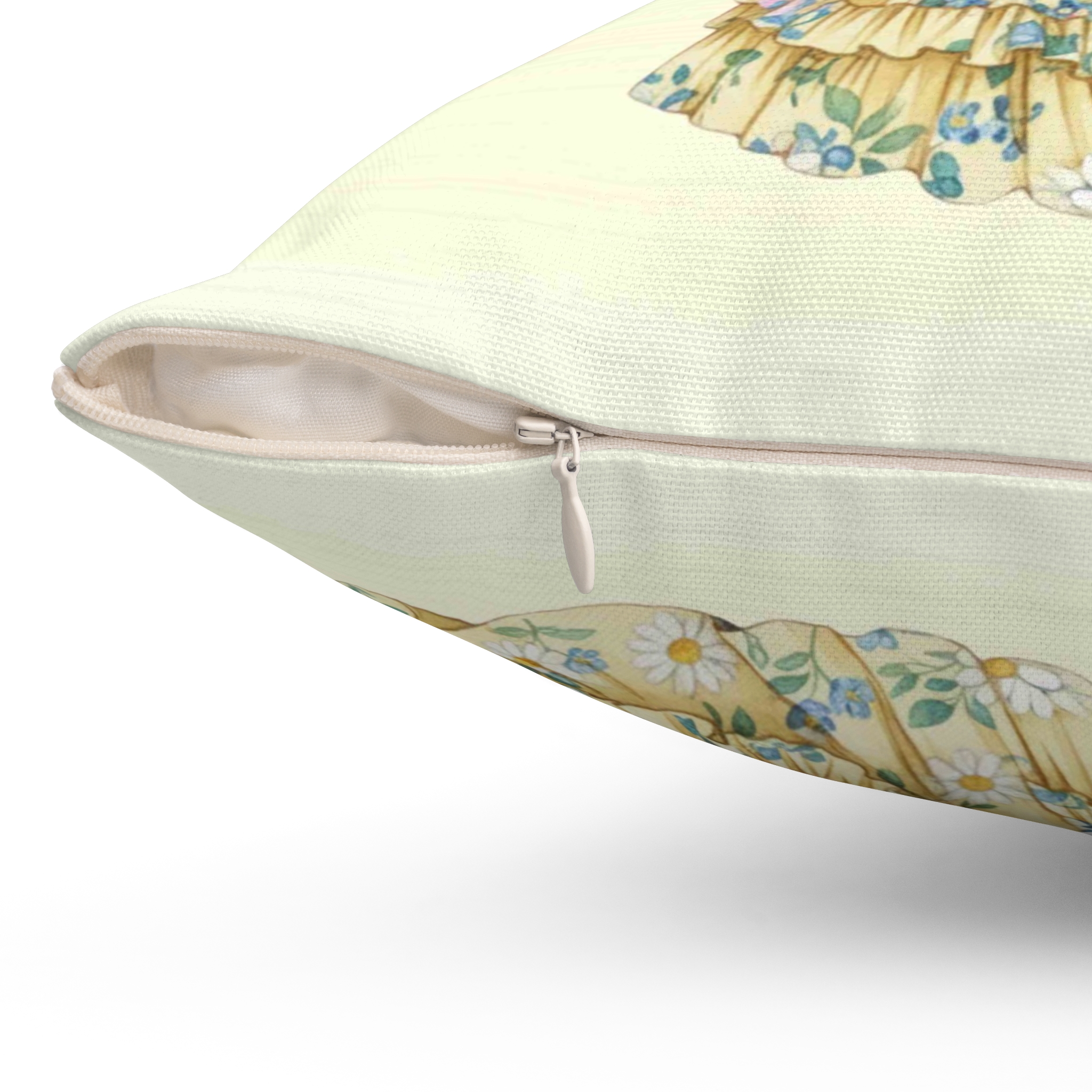 Victorian Floral Lady Pillow | Square Decorative Cushion product thumbnail image Victorian Floral Lady Pillow | Square Decorative Cushion product thumbnail image