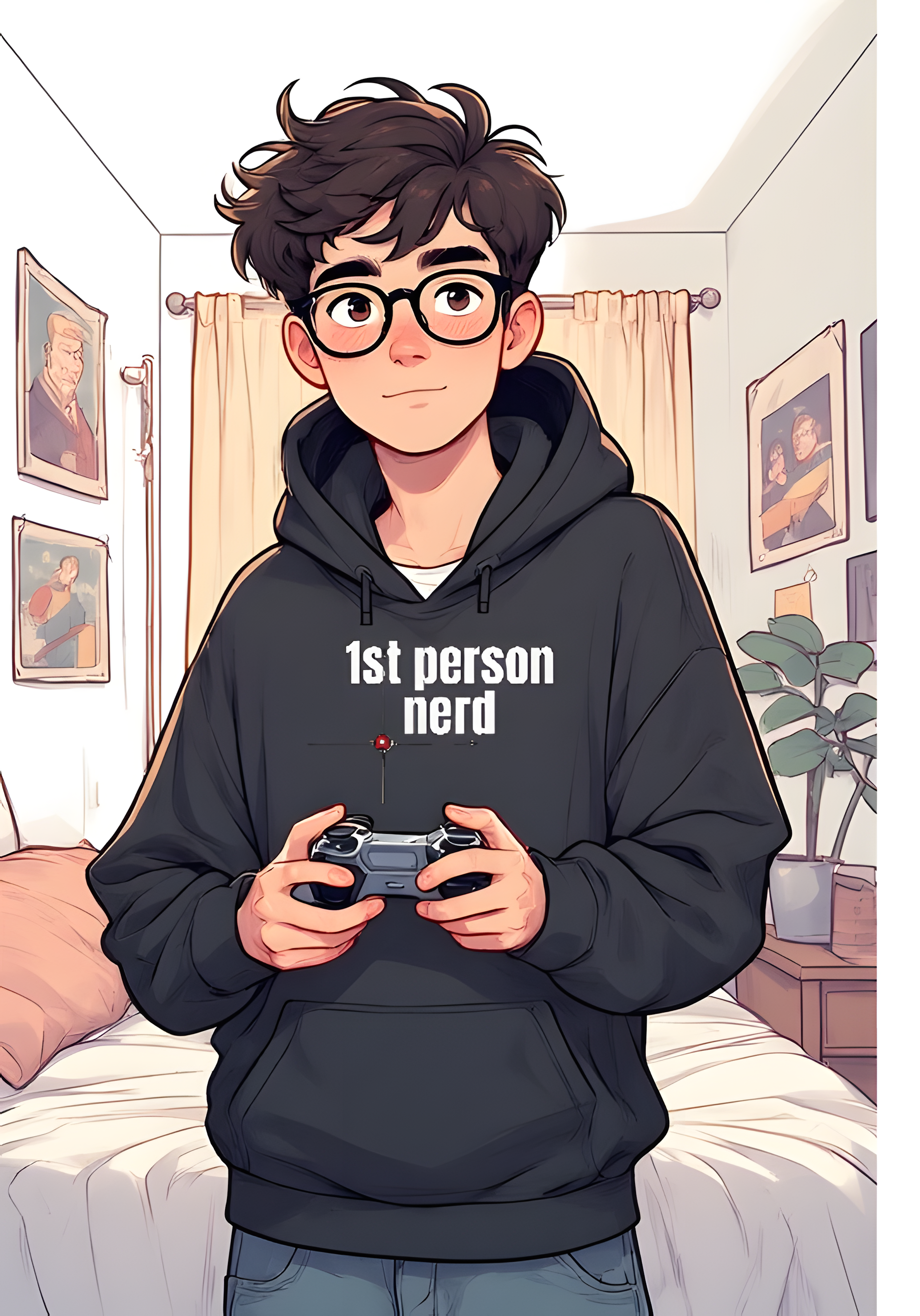 1st person shooter nerd - hoodie product thumbnail image 1st person shooter nerd - hoodie product thumbnail image