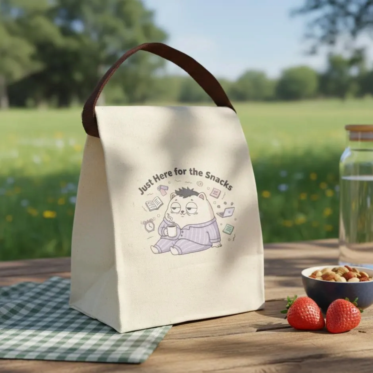 Canvas Lunch Bag with Strap Canvas Lunch Bag with Strap