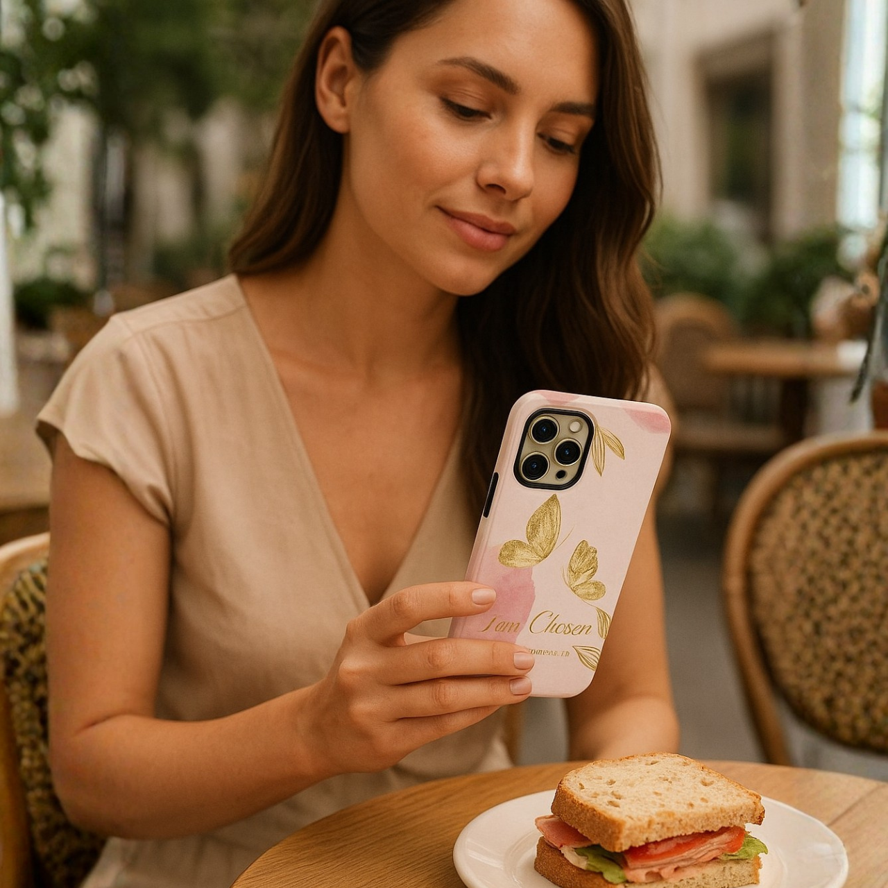 Tough Phone Case Gold Butterfly Pink Watercolor Aesthetic | Bible Verse Scripture I Am Chosen | Gift for iPhone 17 16 15 Pro Max Samsung Galaxy S25 Google Pixel product thumbnail image Tough Phone Case Gold Butterfly Pink Watercolor Aesthetic | Bible Verse Scripture I Am Chosen | Gift for iPhone 17 16 15 Pro Max Samsung Galaxy S25 Google Pixel product thumbnail image