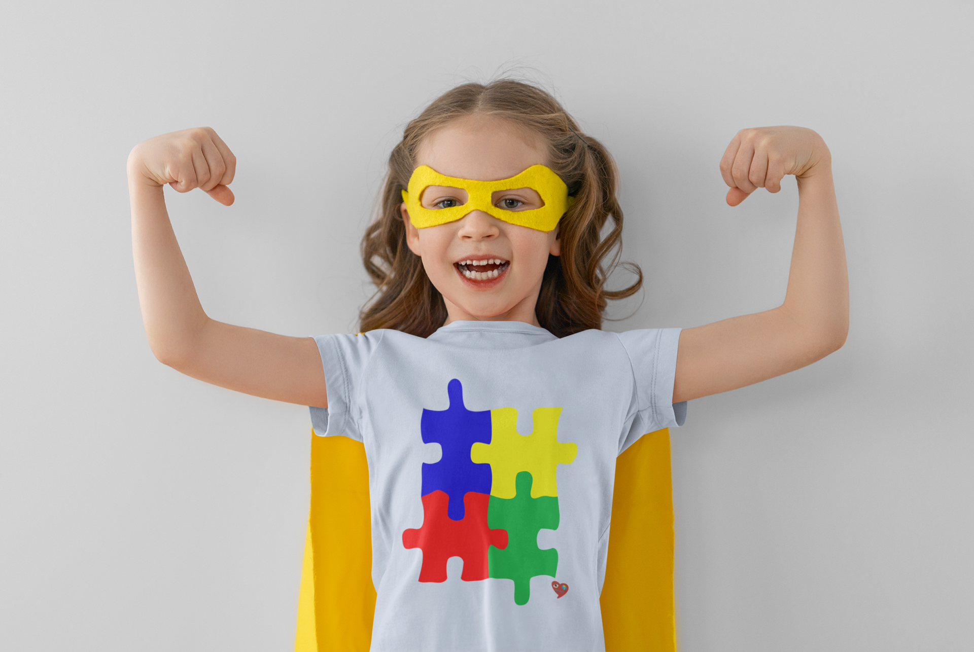 Autism Puzzle Kids Tee — Colorful Puzzle Piece Design product thumbnail image
