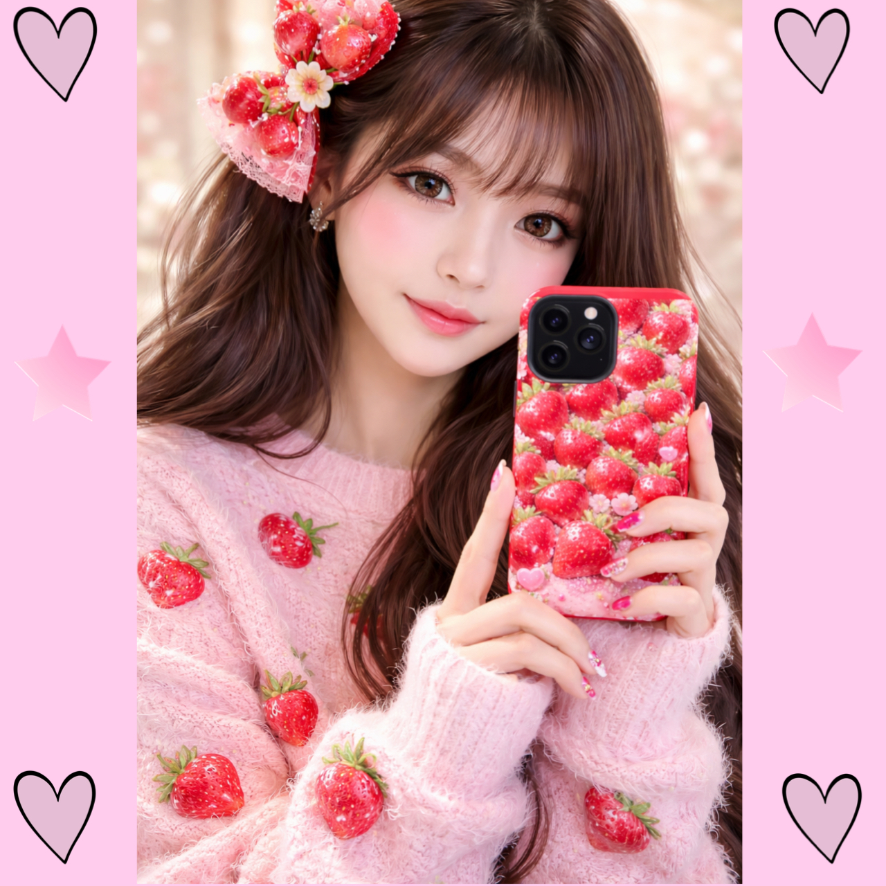 Strawberry  MagSafe  wireless charging phone case product thumbnail image