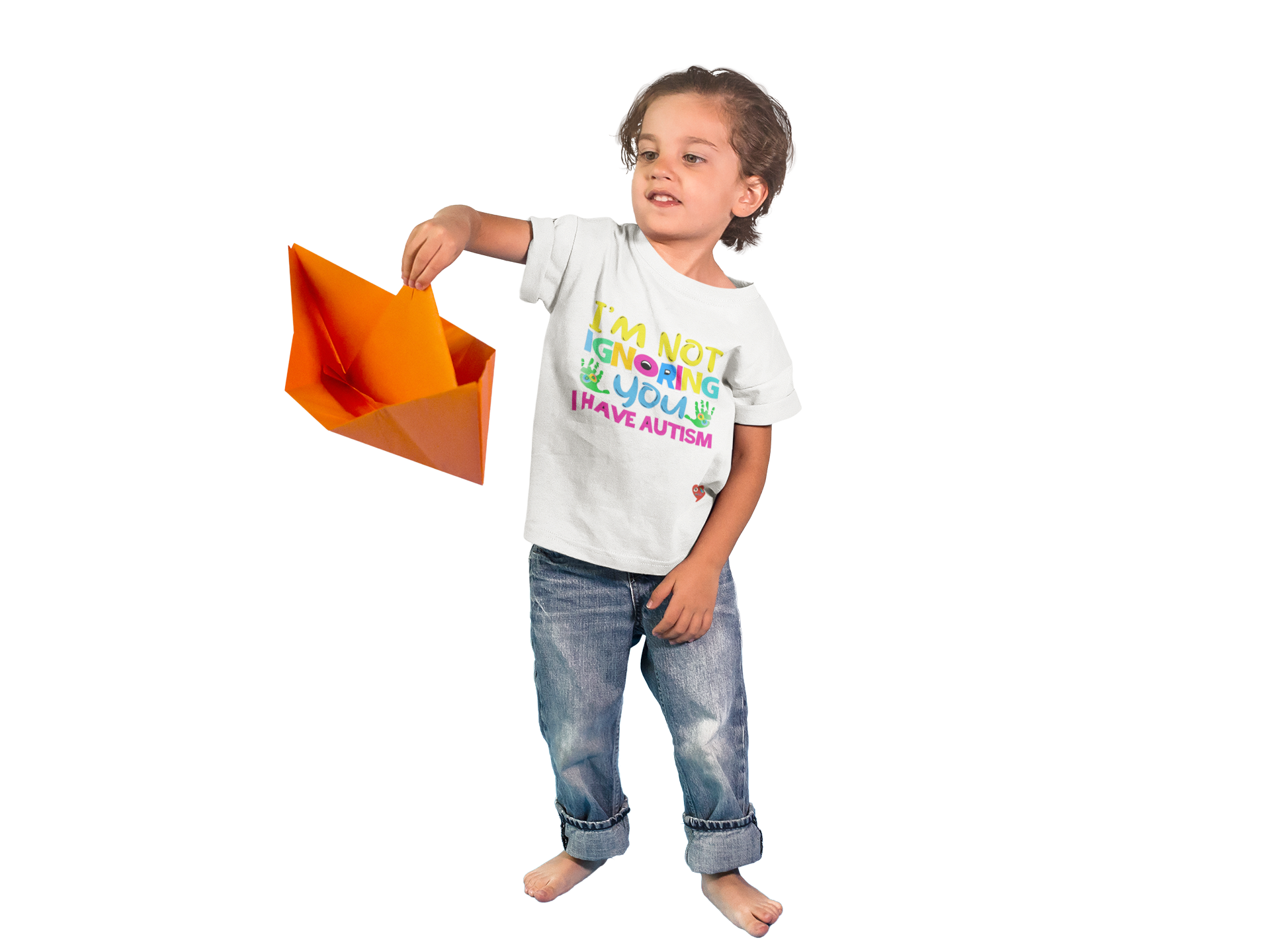 Autism Awareness Kids Tee — "I'm Not Ignoring You, I Have Autism" Colorful Awareness Shirt product thumbnail image