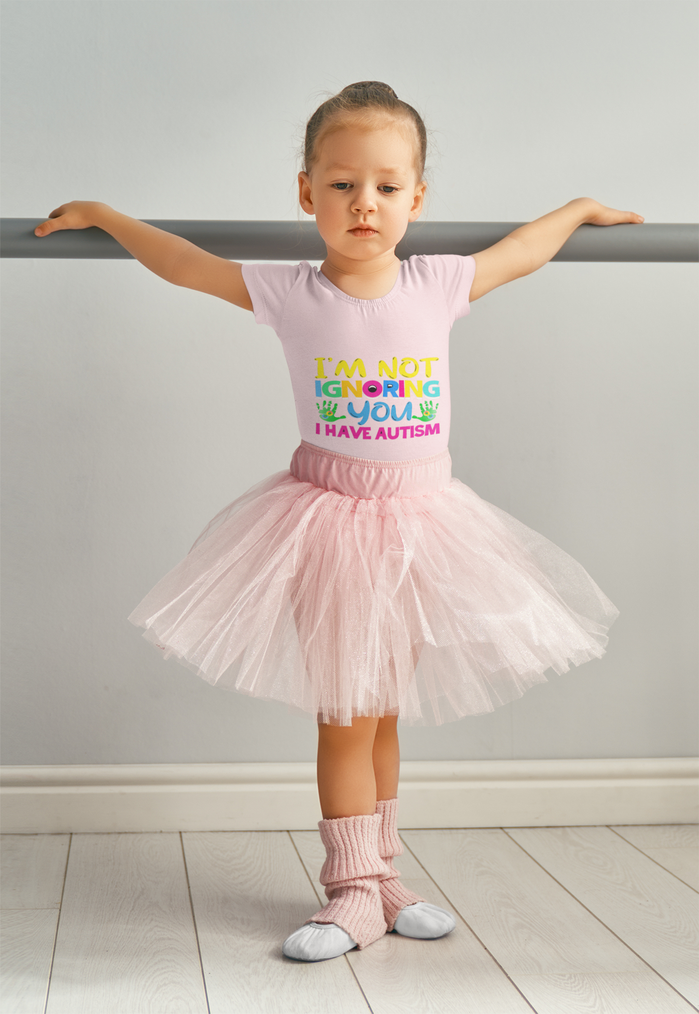 Autism Awareness Kids Tee — "I'm Not Ignoring You, I Have Autism" Colorful Awareness Shirt product thumbnail image