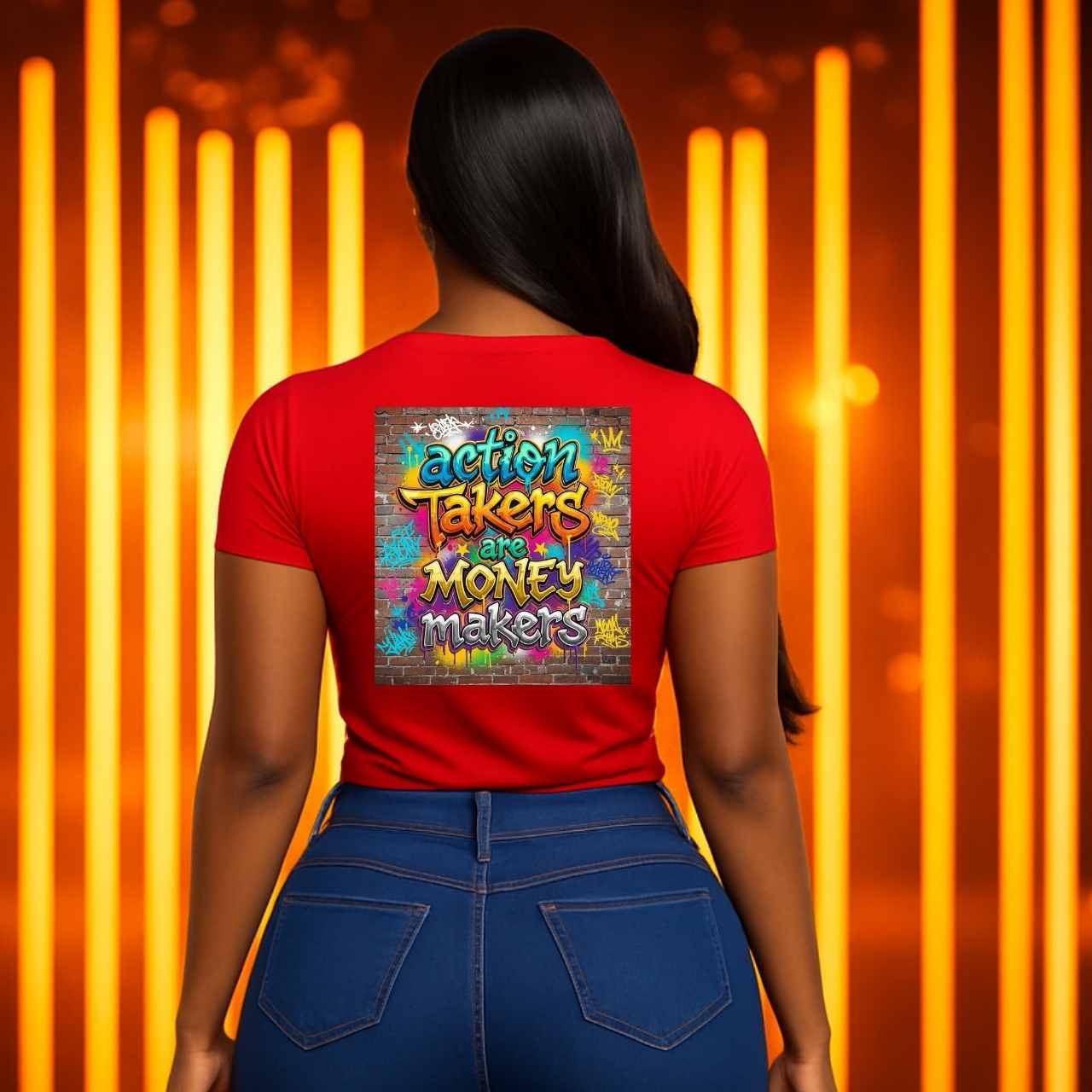 Motivational Streetwear Graphic Tee – Action Takers Are Money Makers Urban T-Shirt product thumbnail image Motivational Streetwear Graphic Tee – Action Takers Are Money Makers Urban T-Shirt product thumbnail image