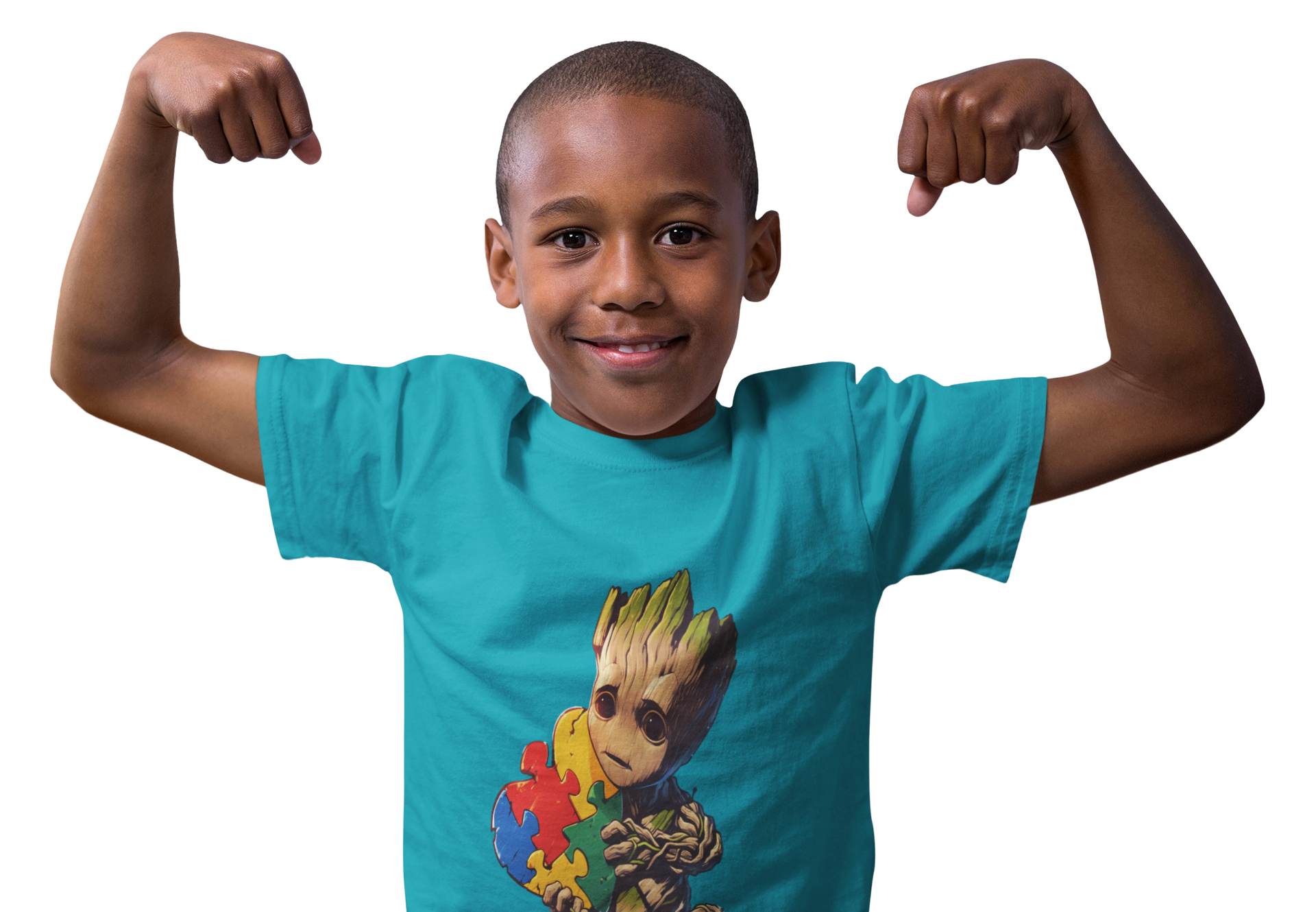 Autism Awareness Kids Tee — Cute Baby Groot Holding Puzzle Heart Autism Awareness Shirt product thumbnail image Autism Awareness Kids Tee — Cute Baby Groot Holding Puzzle Heart Autism Awareness Shirt product thumbnail image