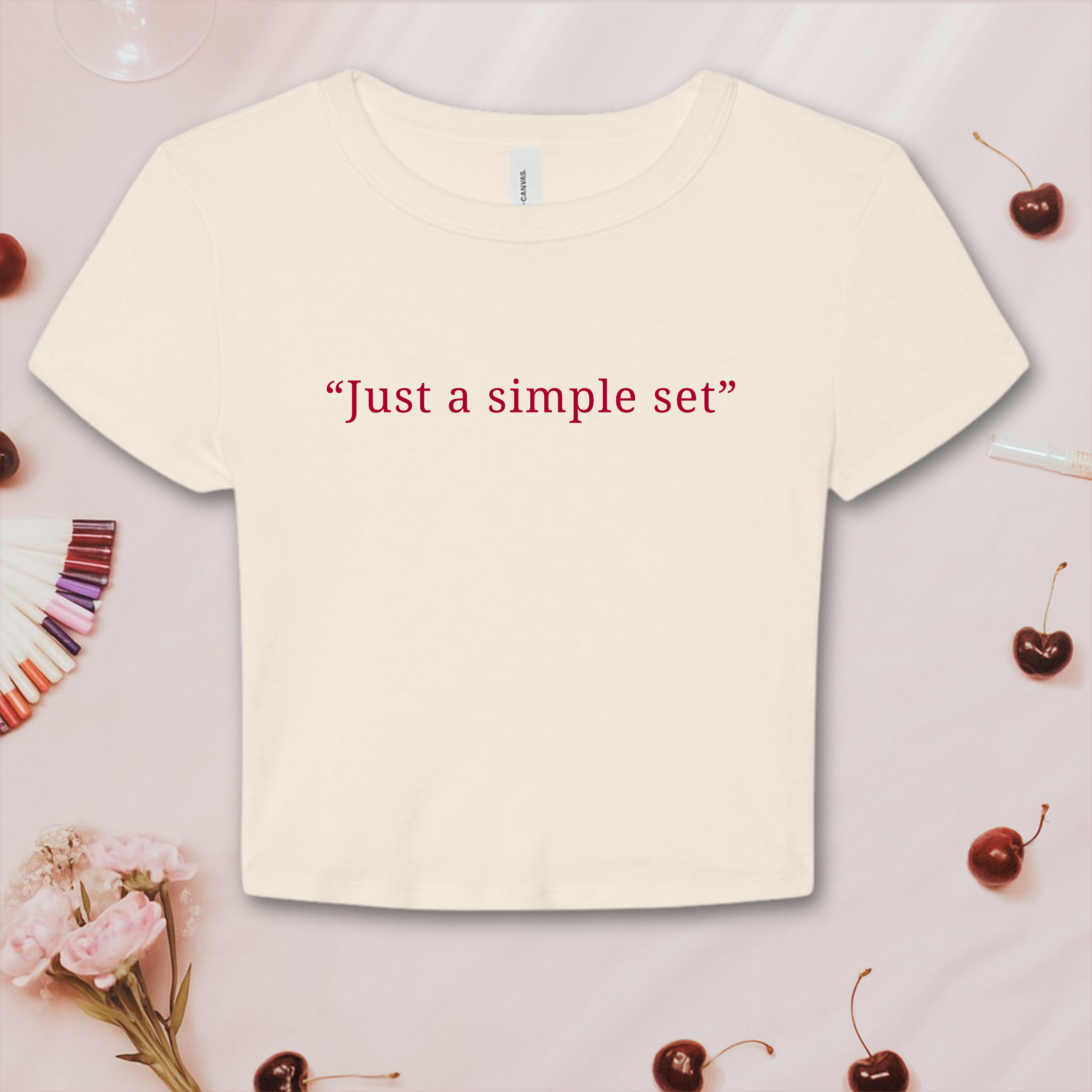 Just a Simple Set; Bella & Canvas Baby Tee product thumbnail image Just a Simple Set; Bella & Canvas Baby Tee product thumbnail image