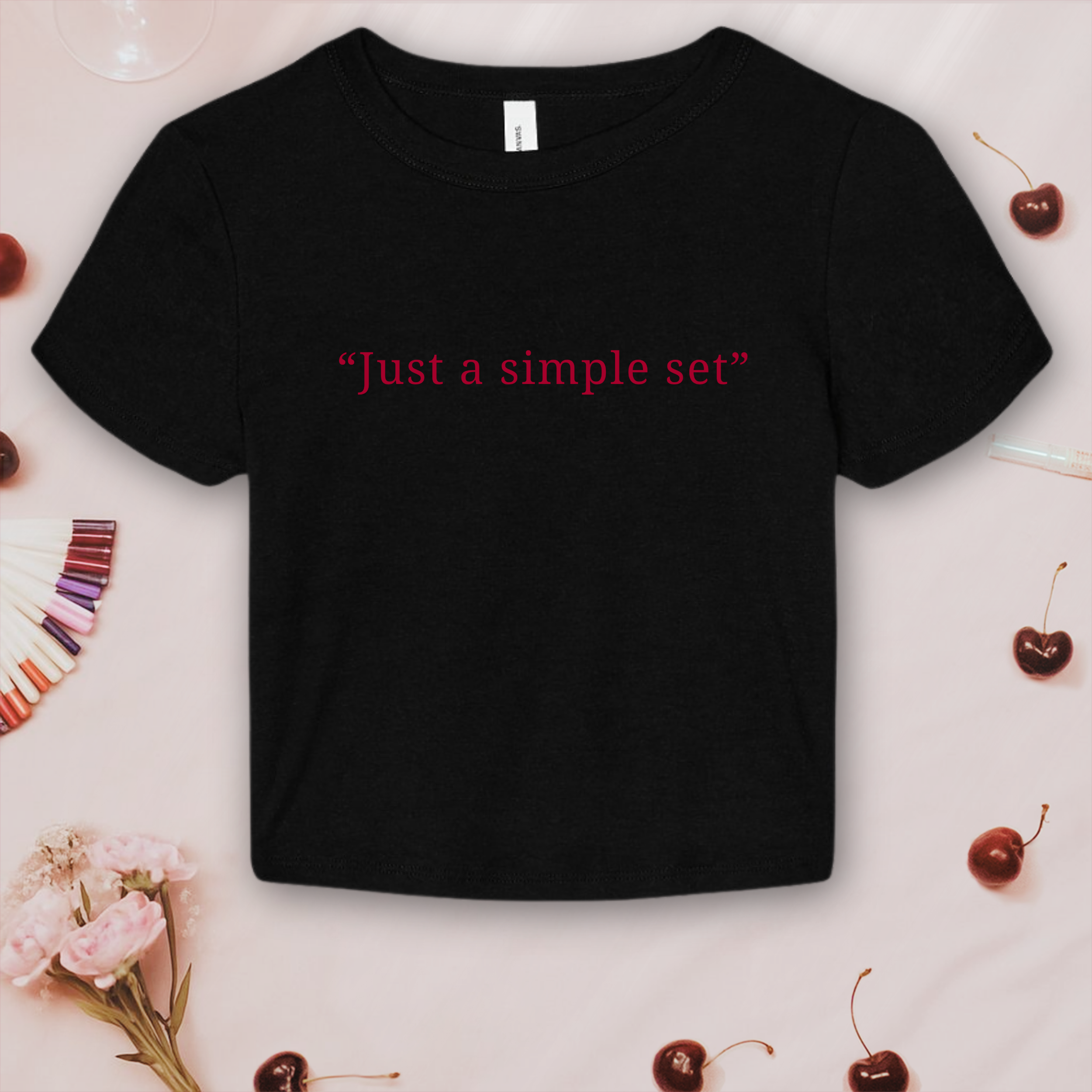 Just a Simple Set; Bella & Canvas Baby Tee product thumbnail image Just a Simple Set; Bella & Canvas Baby Tee product thumbnail image