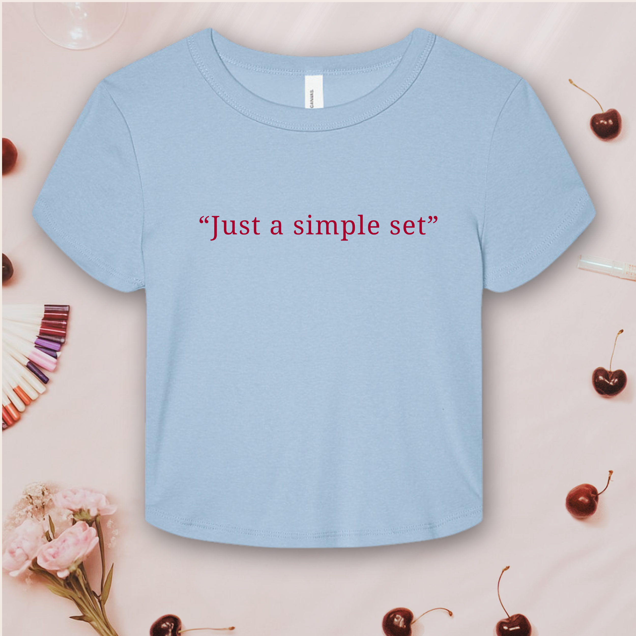 Just a Simple Set; Bella & Canvas Baby Tee product thumbnail image Just a Simple Set; Bella & Canvas Baby Tee product thumbnail image