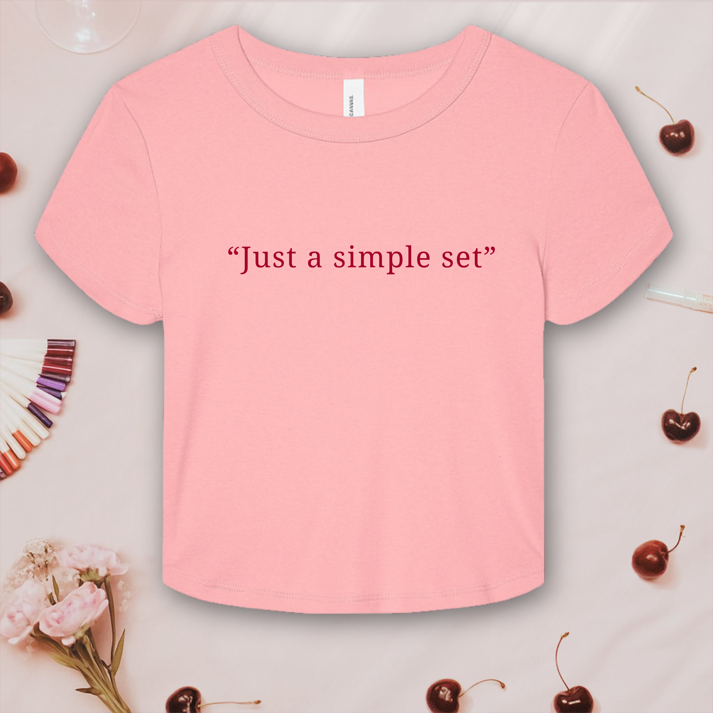 Just a Simple Set; Bella & Canvas Baby Tee product thumbnail image Just a Simple Set; Bella & Canvas Baby Tee product thumbnail image