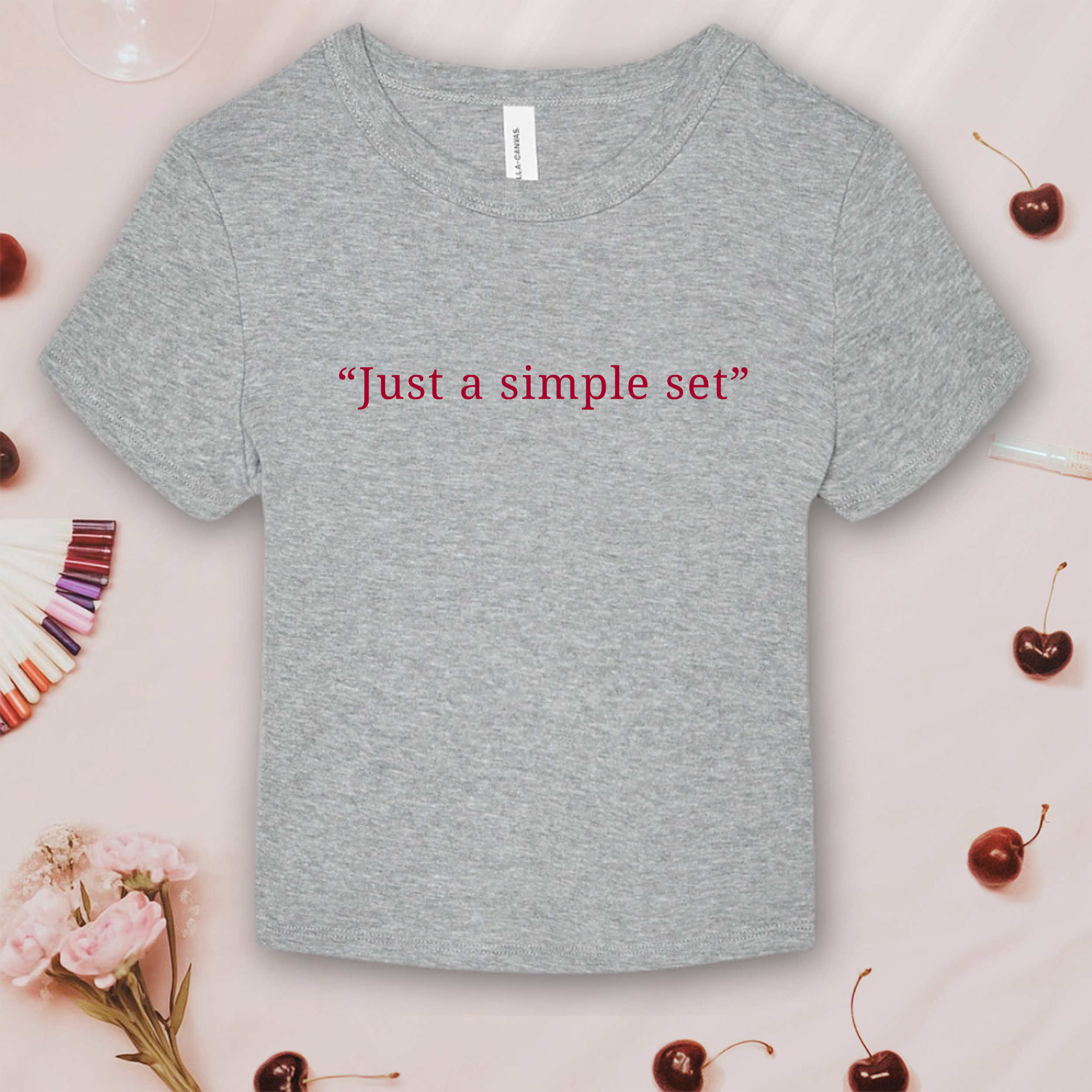 Just a Simple Set; Bella & Canvas Baby Tee product thumbnail image Just a Simple Set; Bella & Canvas Baby Tee product thumbnail image