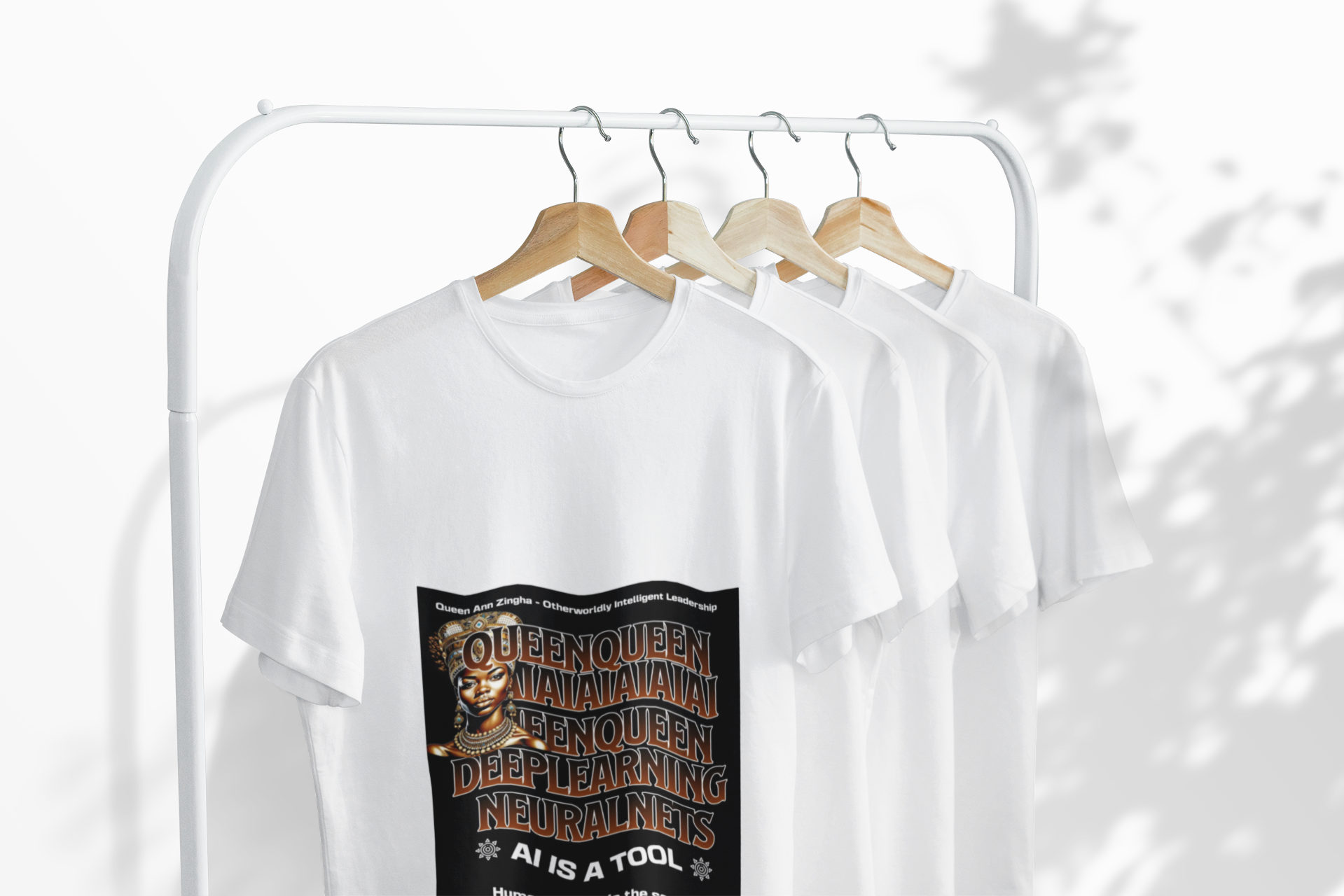 African Queen Statement T-Shirt — AI Streetwear Retro Graphic Gift   product thumbnail image