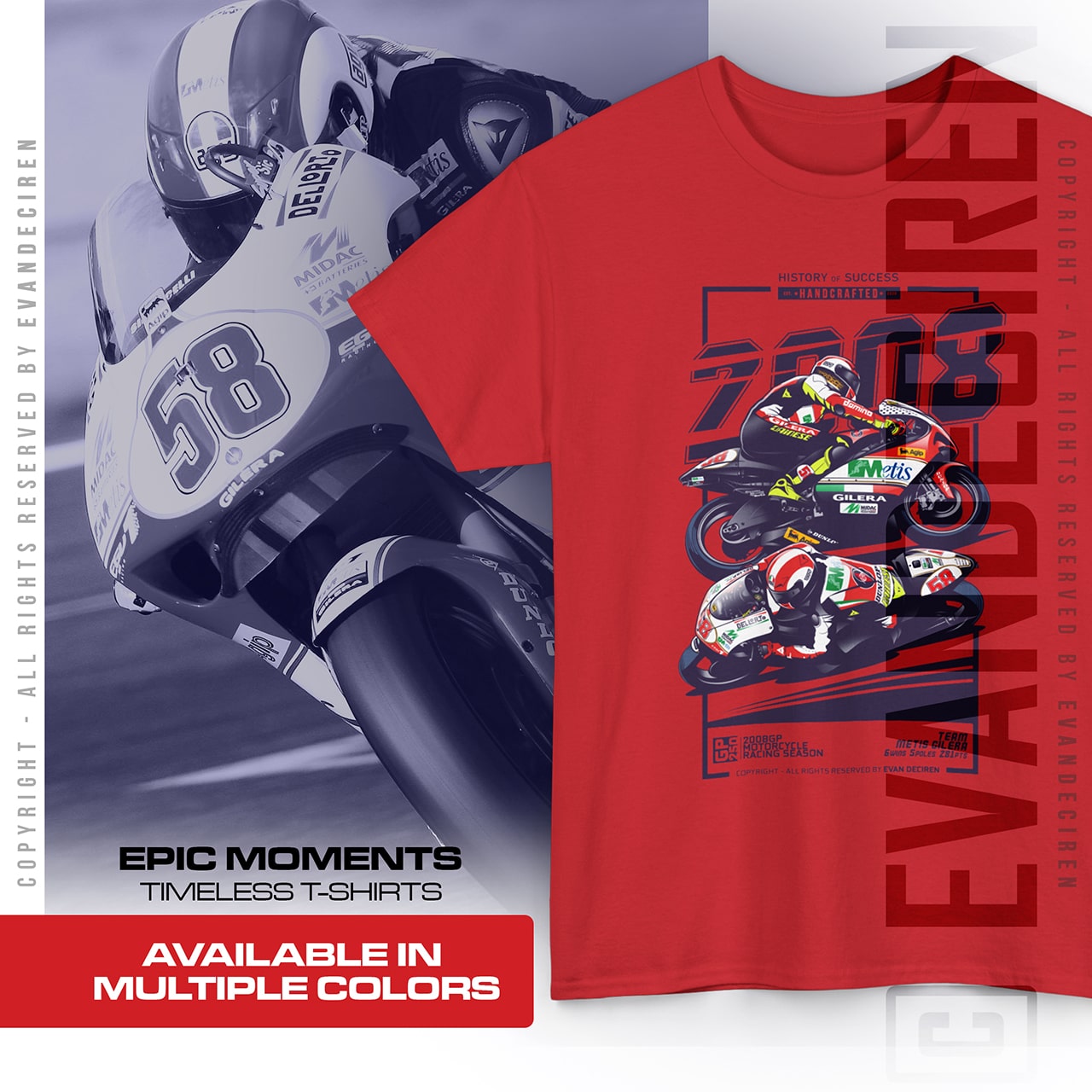 Marco Simoncelli 2008 | Motorcycle racing season product thumbnail image